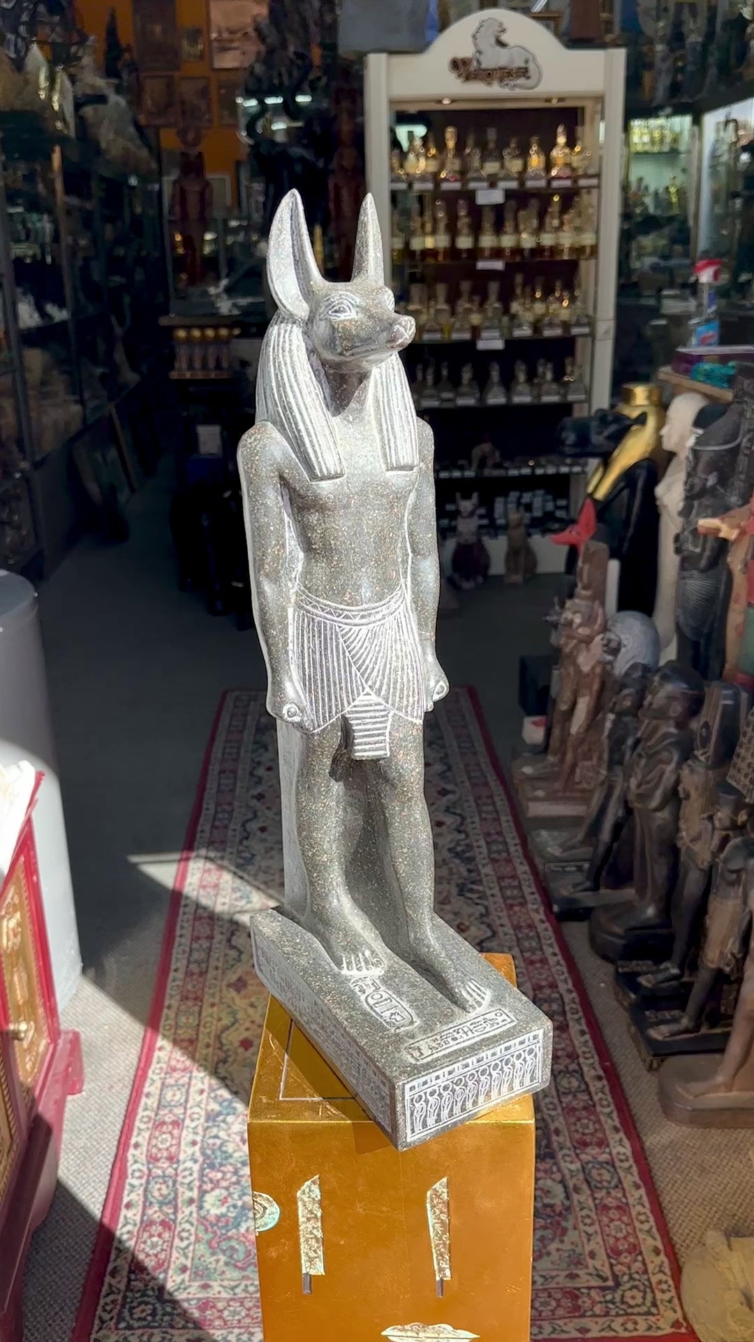 Anubis Statue - Black Granite