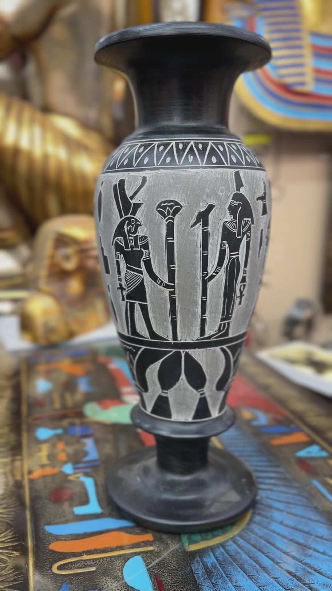Egyptian Basalt Vase