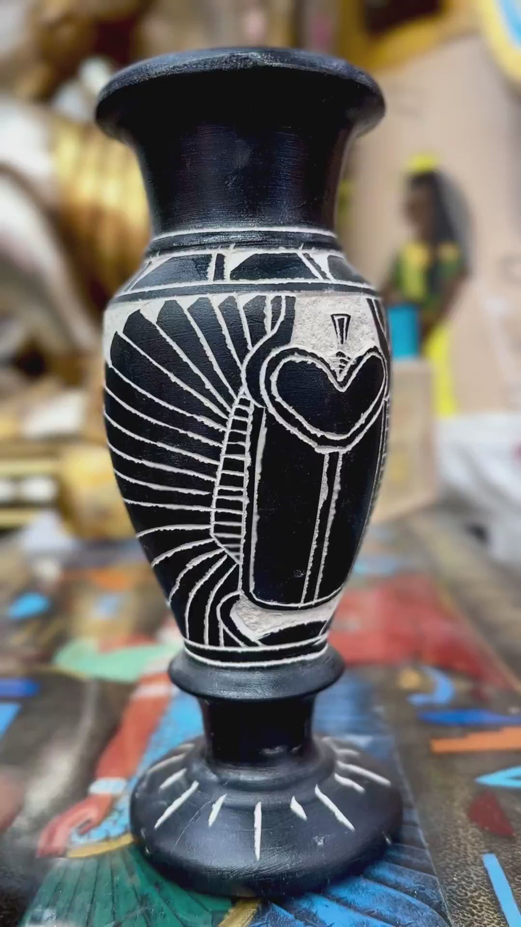 Egyptian Basalt Vase