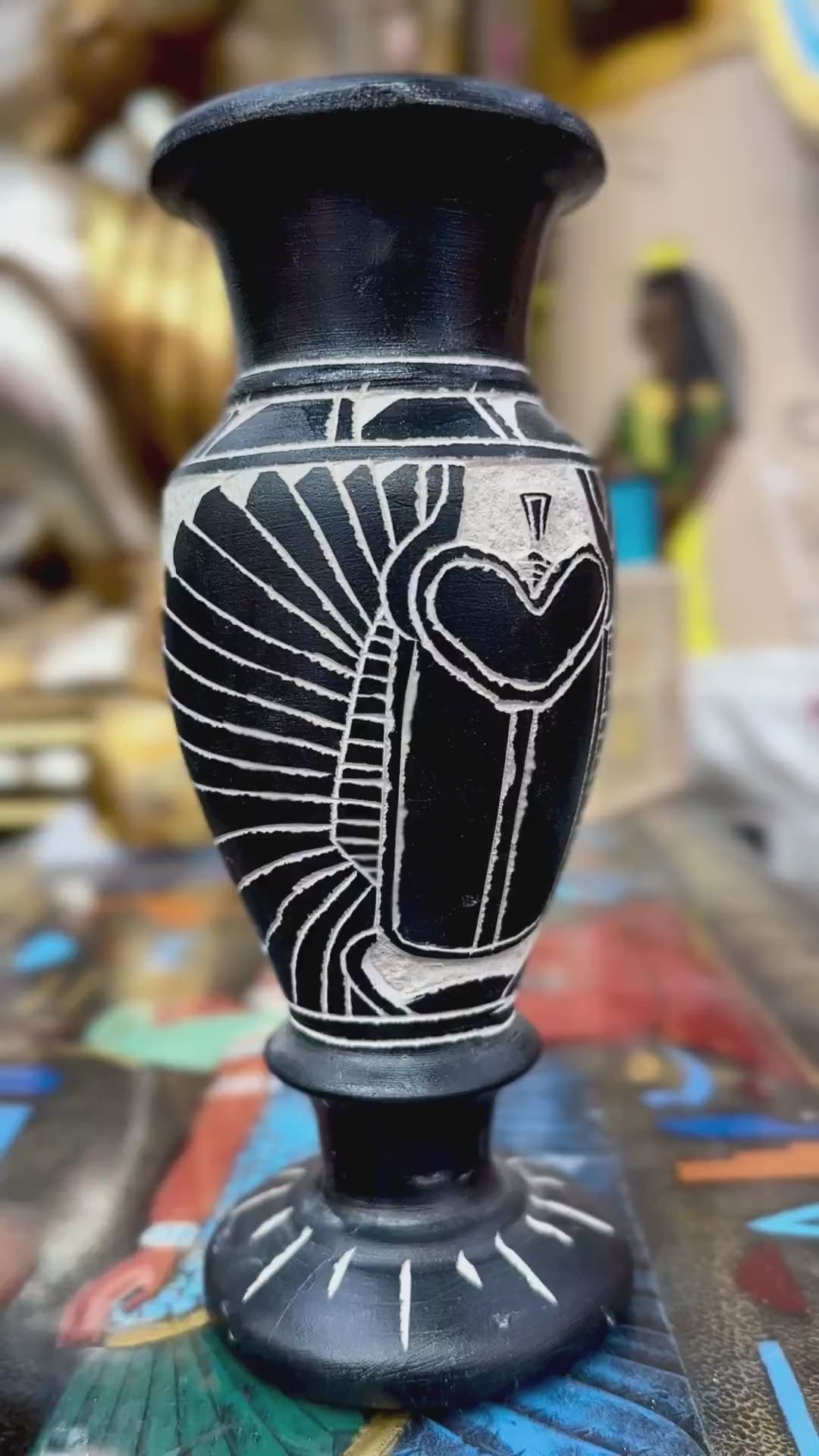 Egyptian Basalt Vase