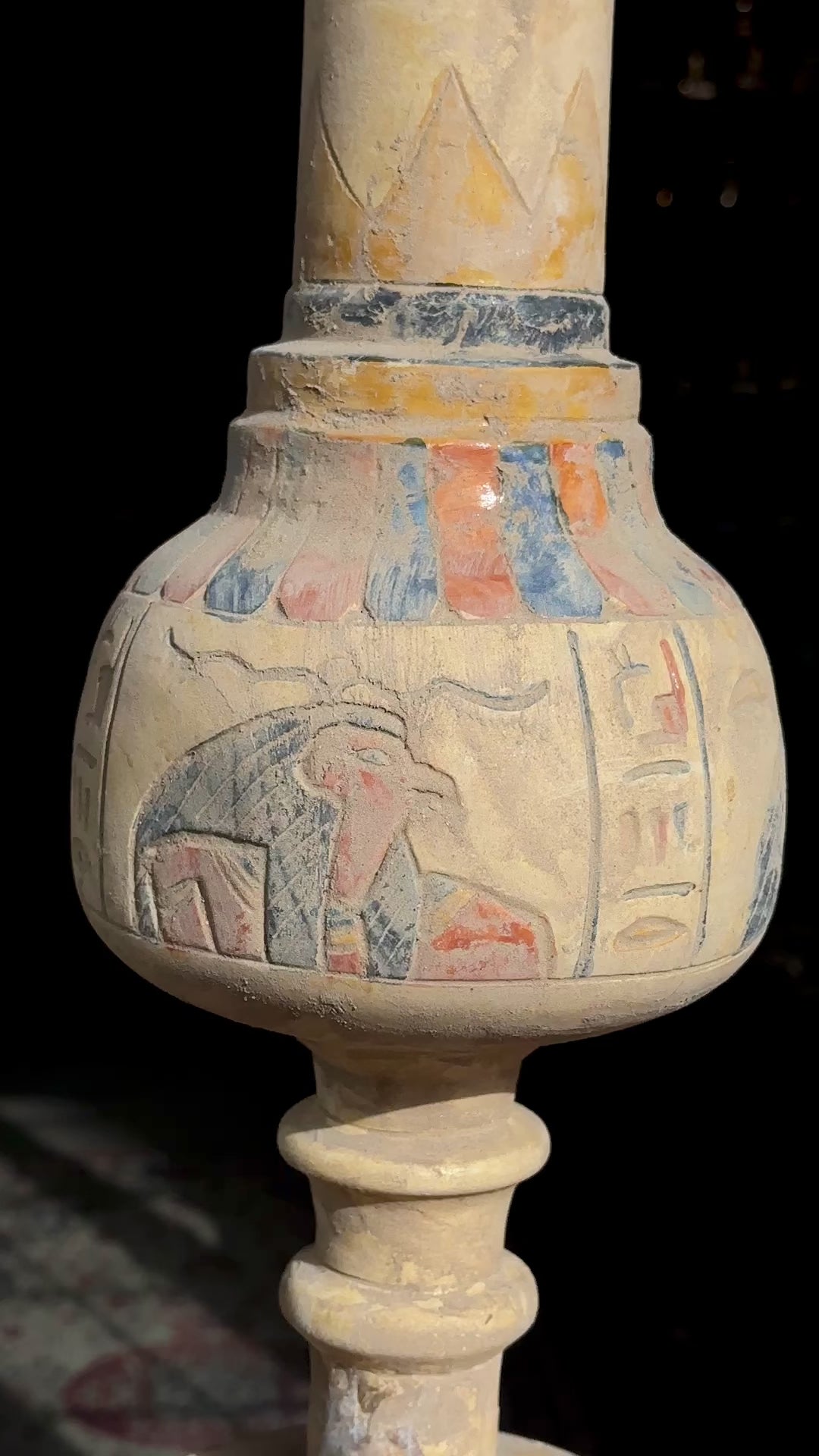 Egyptian Limestone Vase - Handmade in Egypt