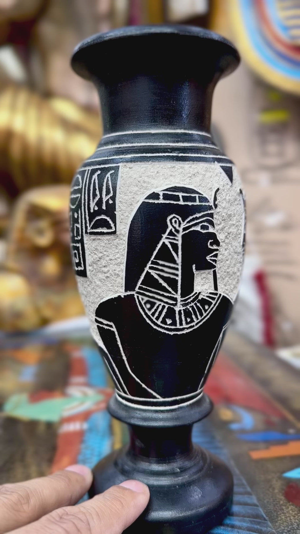 Egyptian Basalt Vase