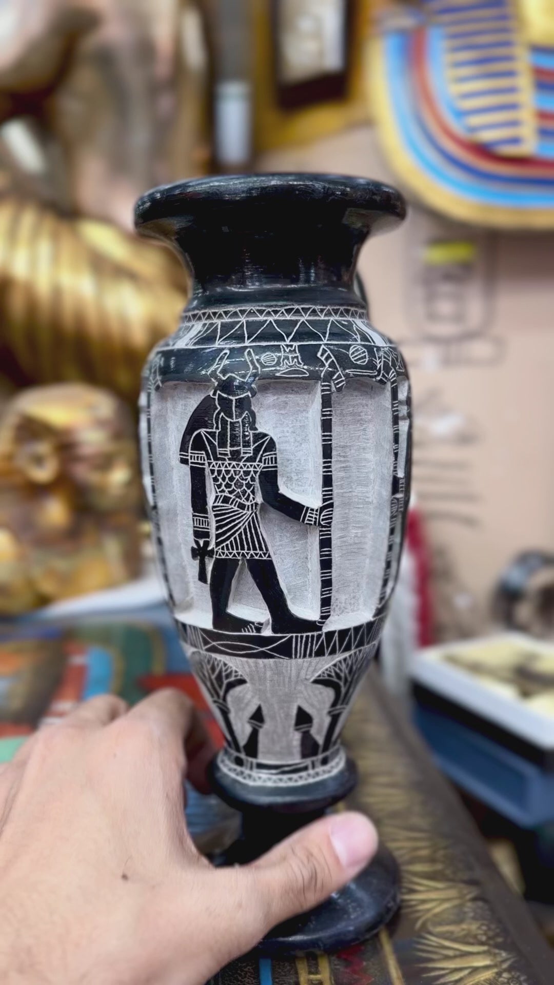Egyptian Basalt Vase