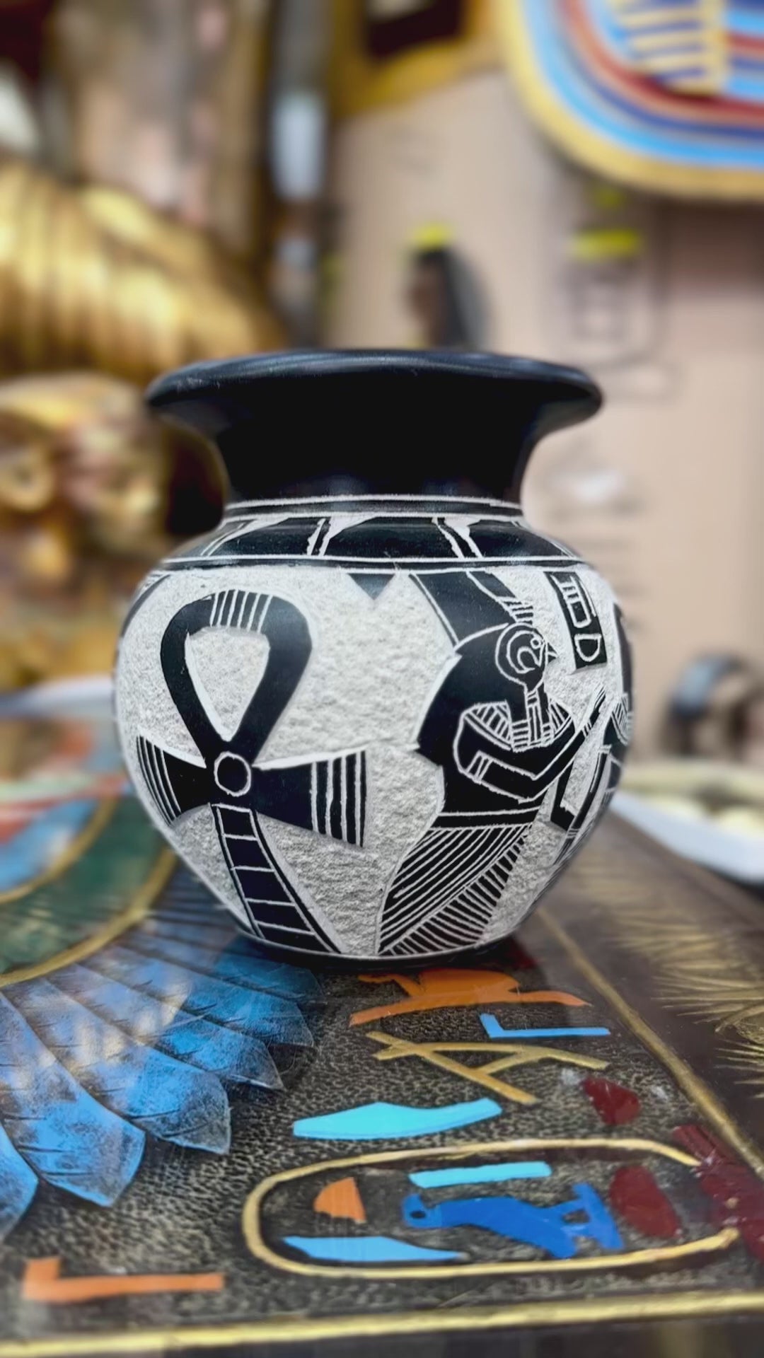 Egyptian Basalt Vase