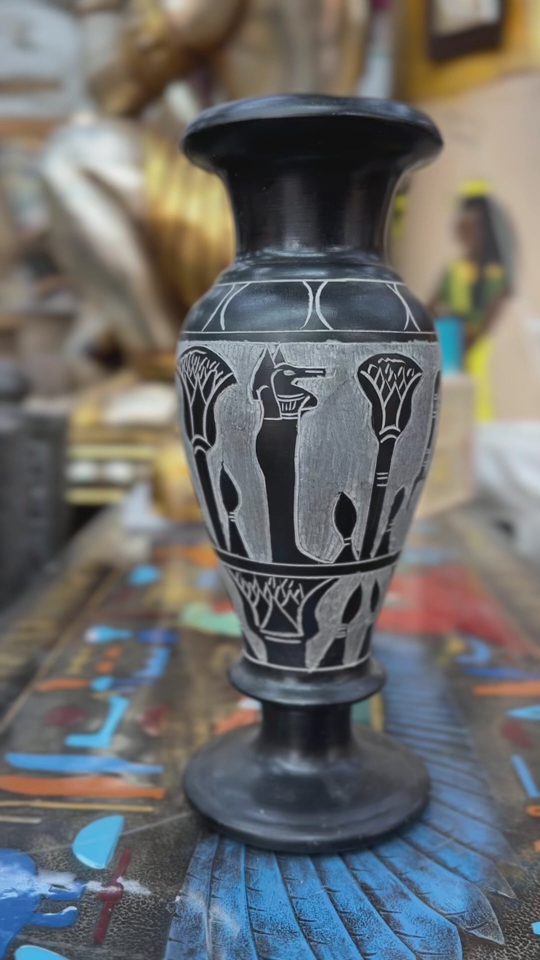Egyptian Basalt Vase