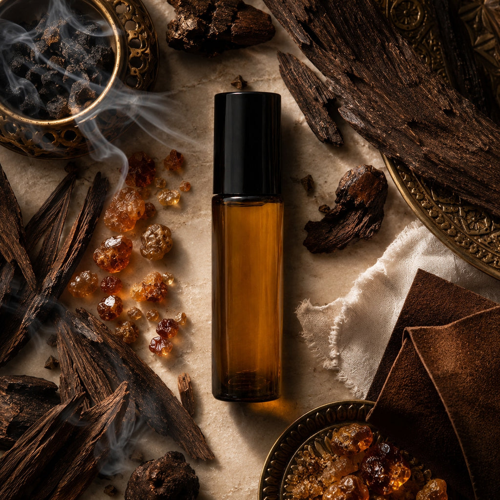 Agarwood Perfume Oil — bottle profile