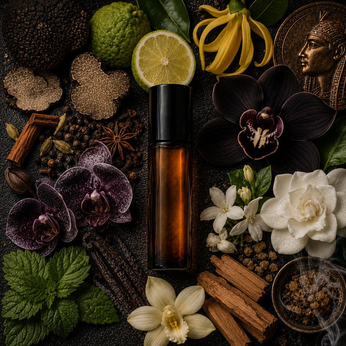 Midnight Bloom Perfume Oil — bottle profile