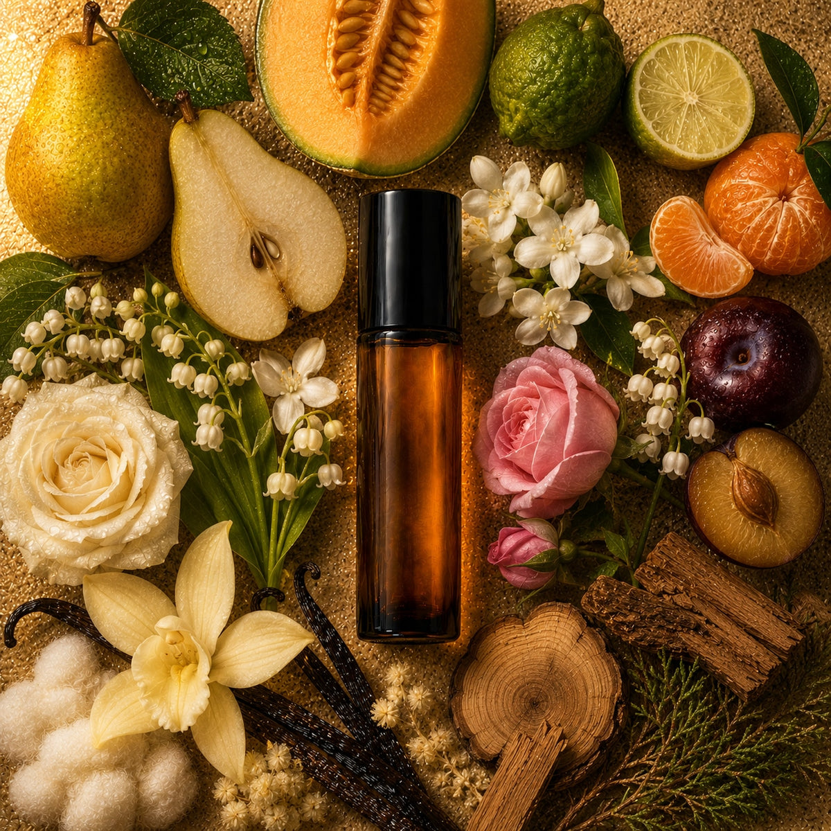 Golden Aura Perfume Oil — bottle profile