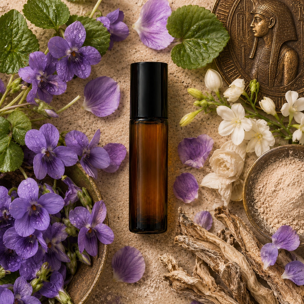 Egyptian Violet Perfume Oil — bottle profile