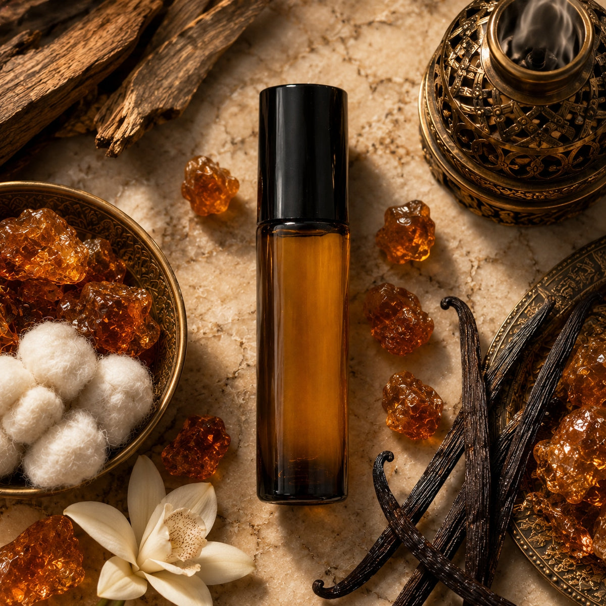 Amber Perfume Oil — bottle profile