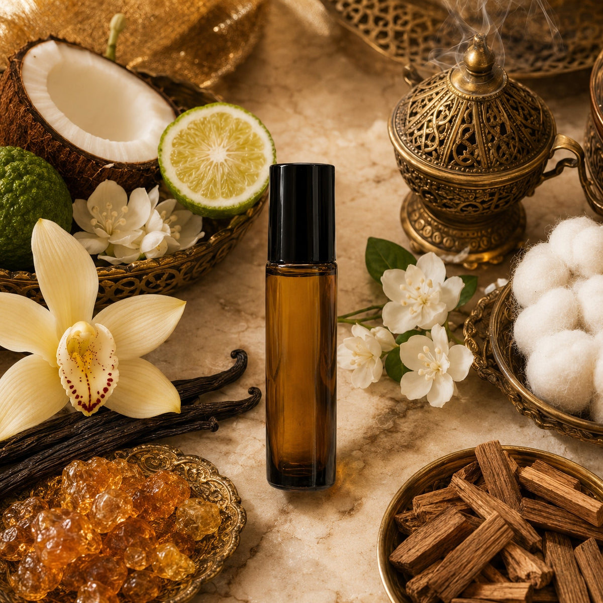 Vanilla Musk Perfume Oil — bottle profile