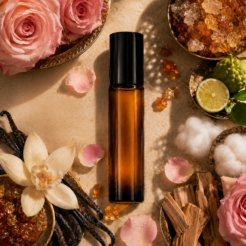Vanilla Rose Perfume Oil — bottle profile