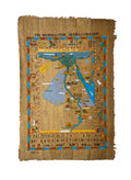 Map of Egypt on Antiqued Papyrus