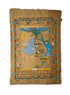 Map of Egypt on Antiqued Papyrus