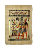 Pharaoh Making an Offering to Osiris and Horus