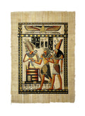 Pharaoh Making an Offering to Osiris and Horus