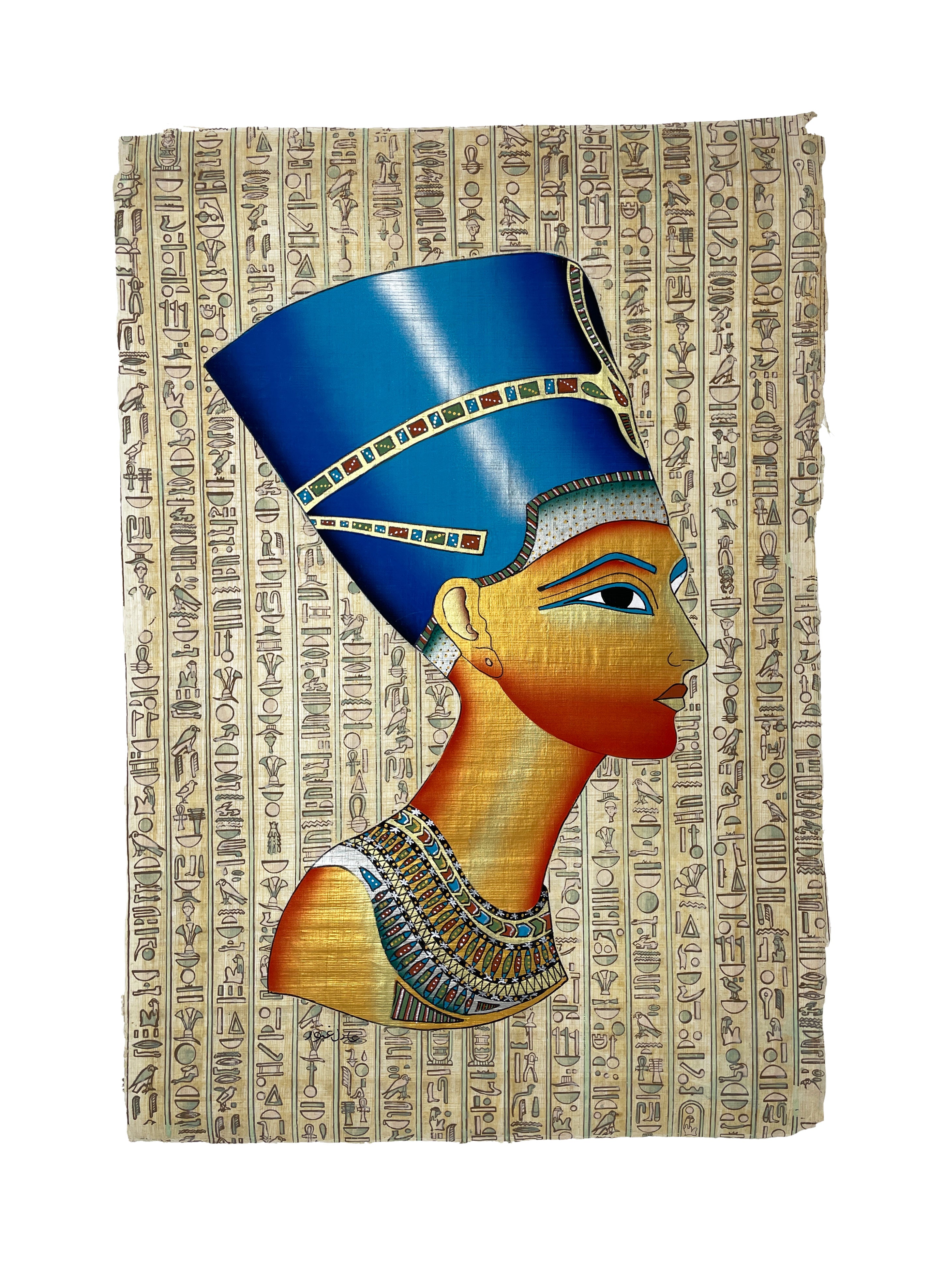 Nefertiti Bust Papyrus