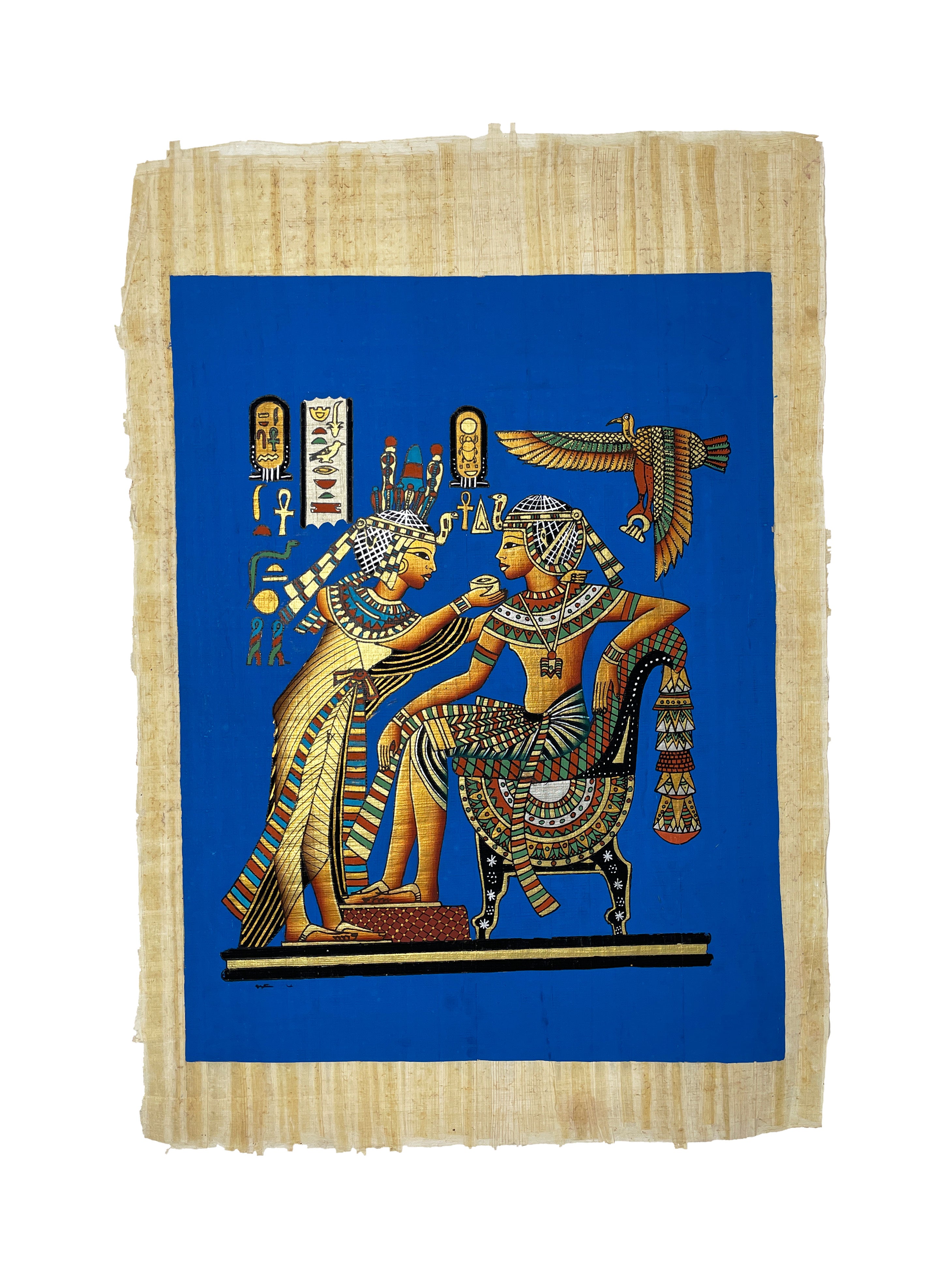 King Tutankamun and Queen Ankhesenamun Papyrus