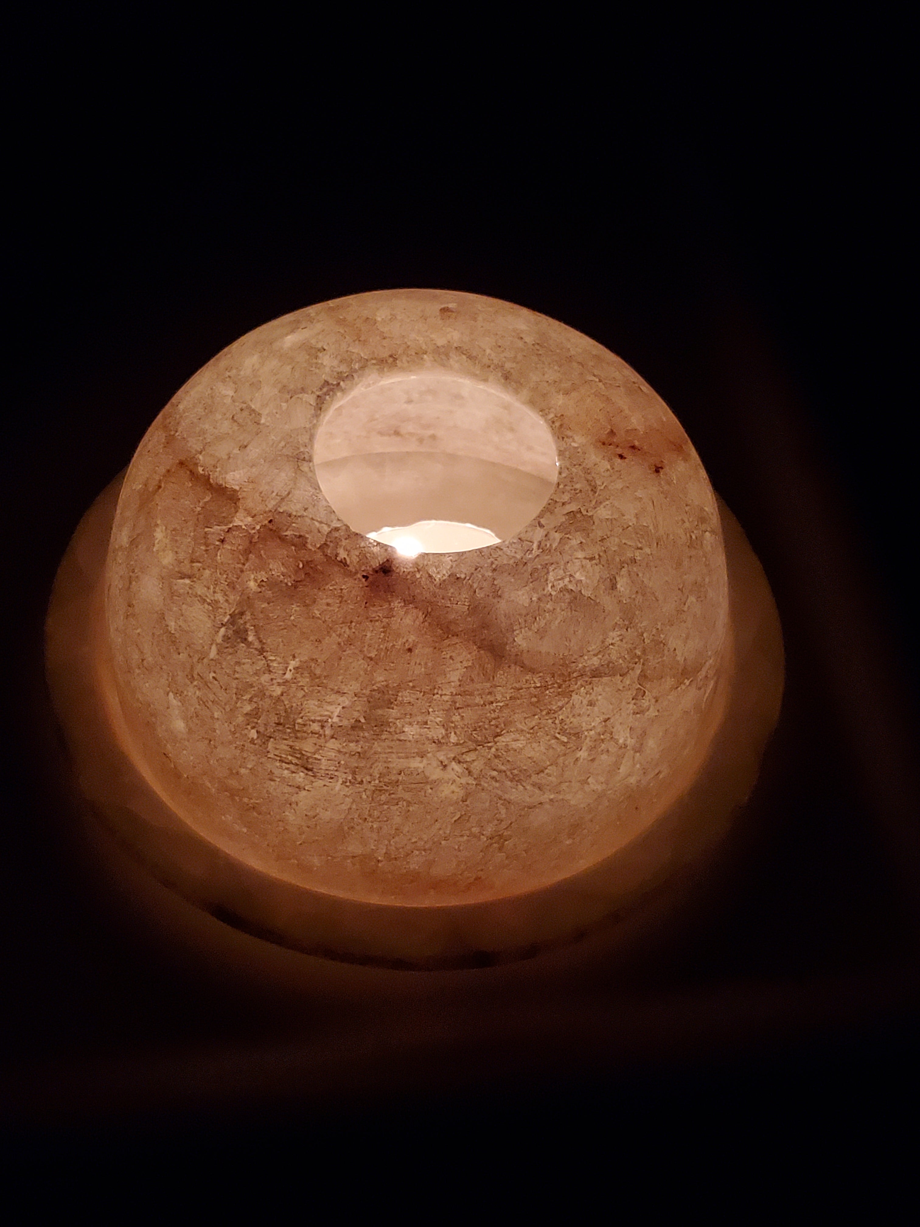 Alabaster Tea-Light Holder