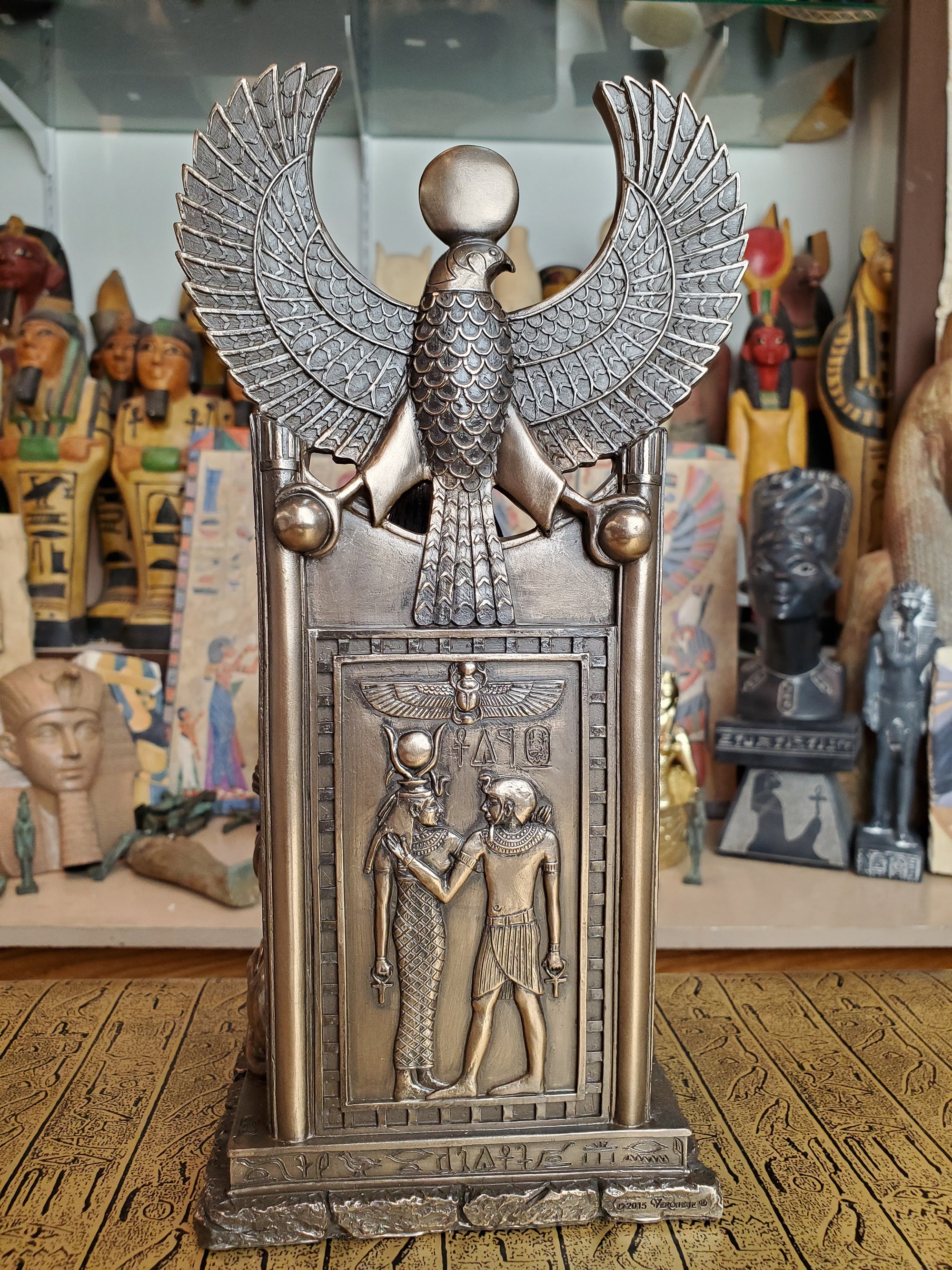 Sekhmet Goddess on Throne Statue