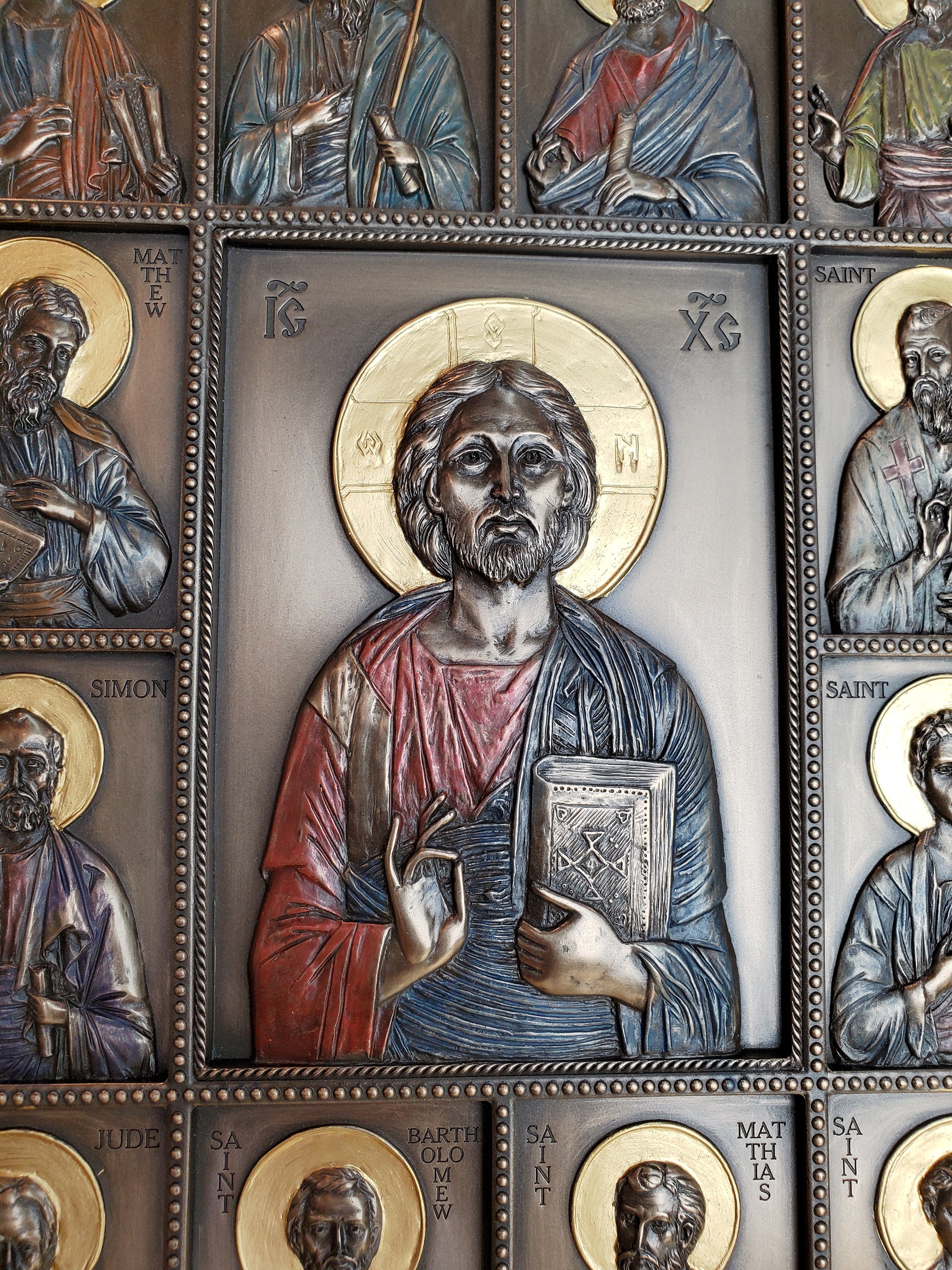 Jesus and the Twelve Disciples Plaque