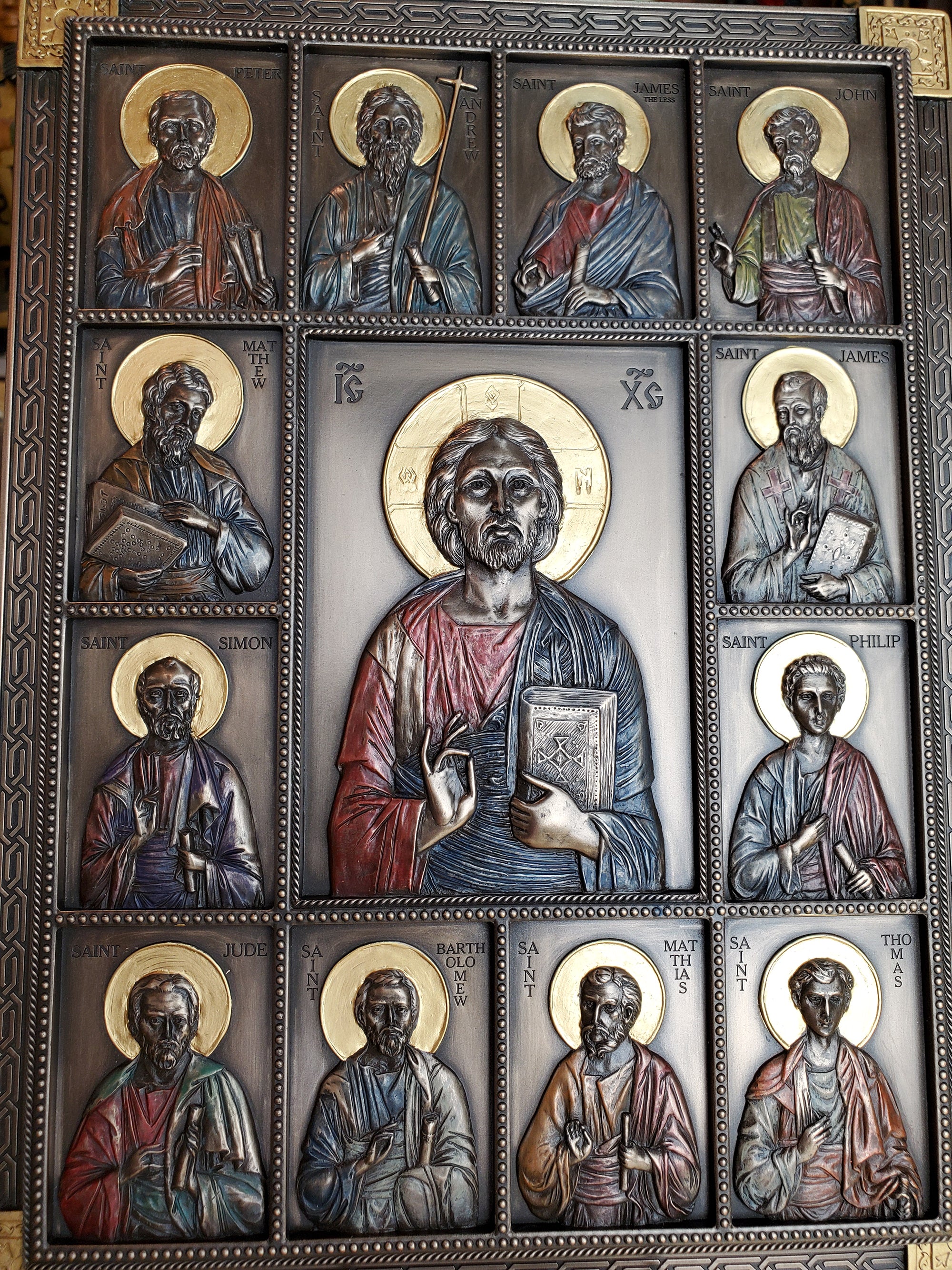 Jesus and the Twelve Disciples Plaque