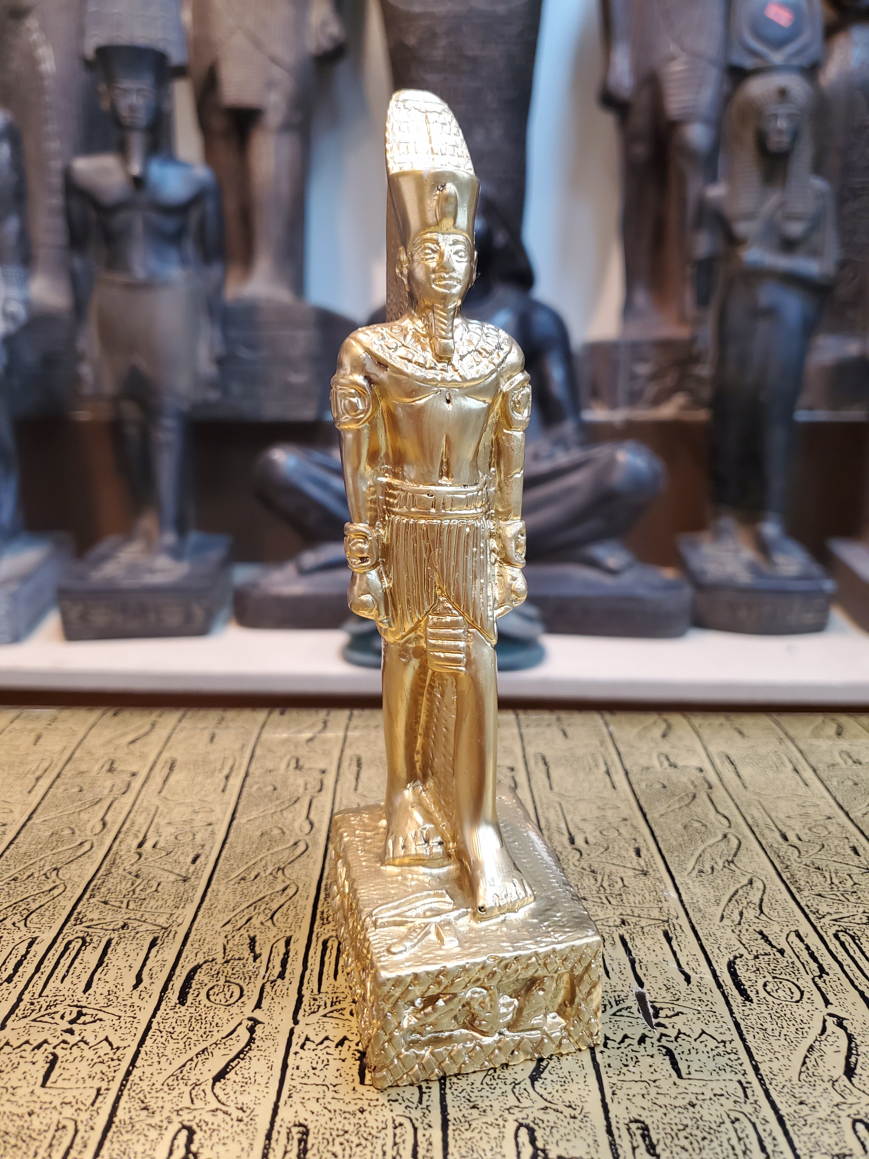 Golden Amun Statue - Made in Egypt