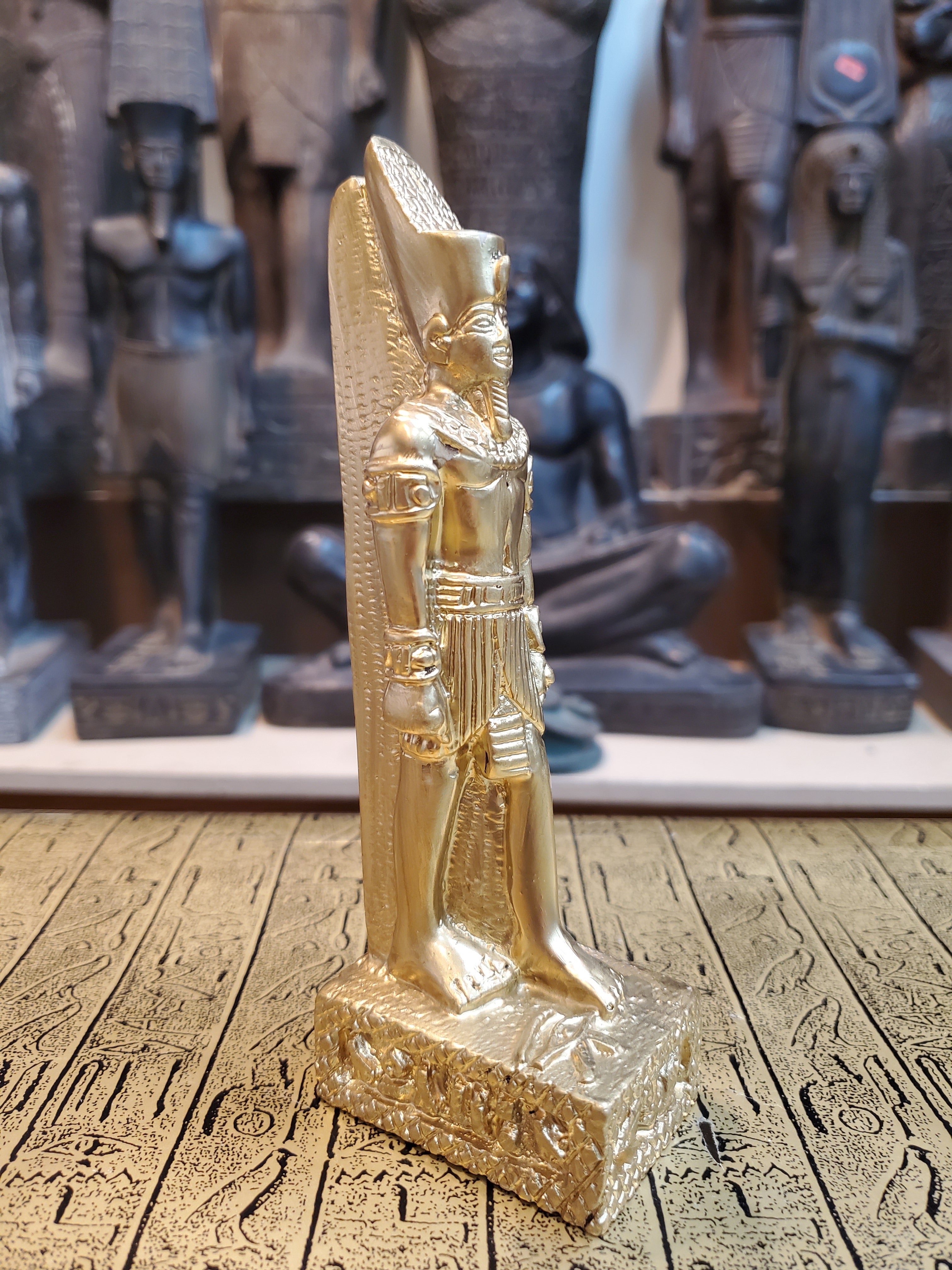 Golden Amun Statue - Made in Egypt