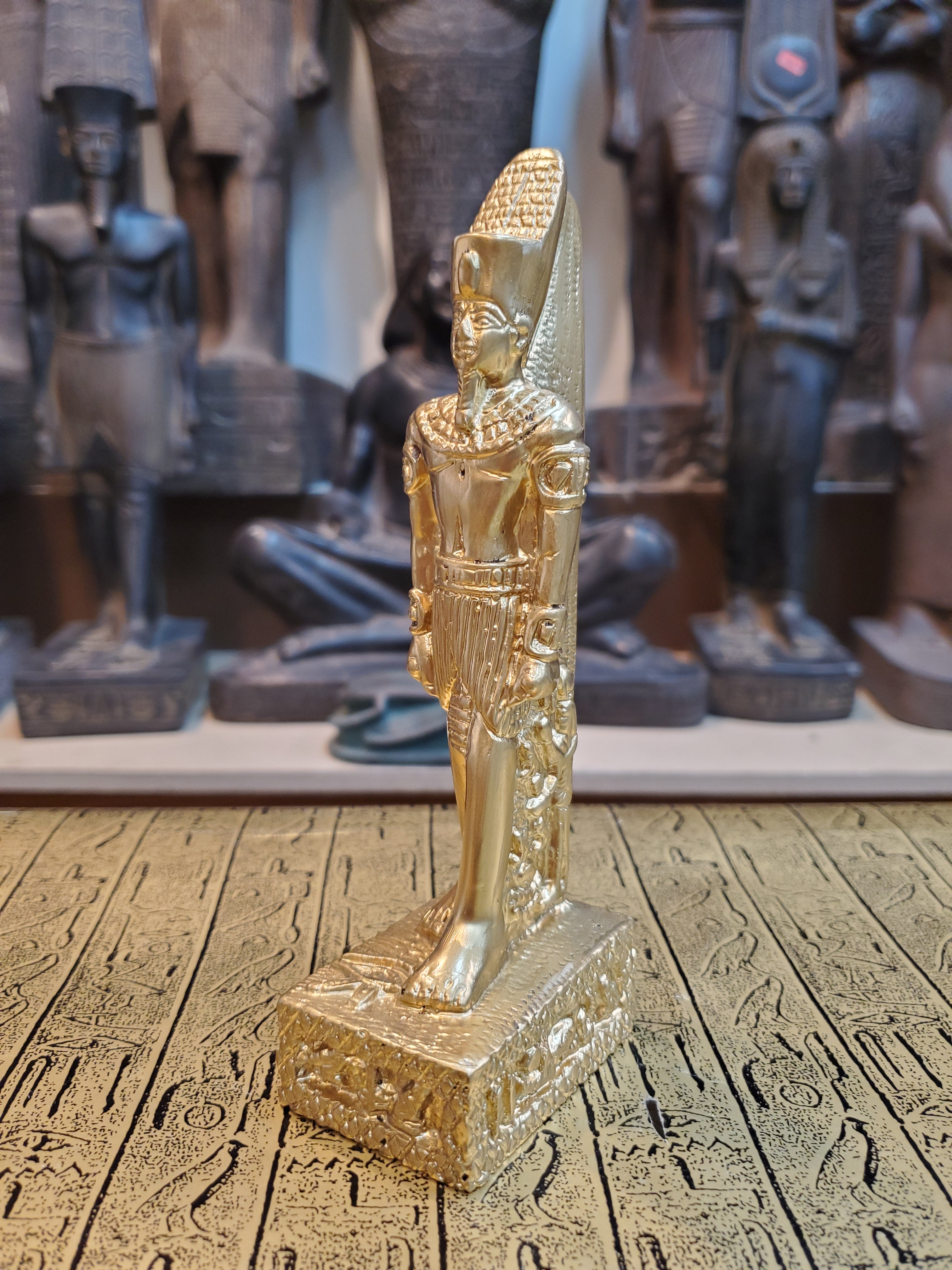 Golden Amun Statue - Made in Egypt