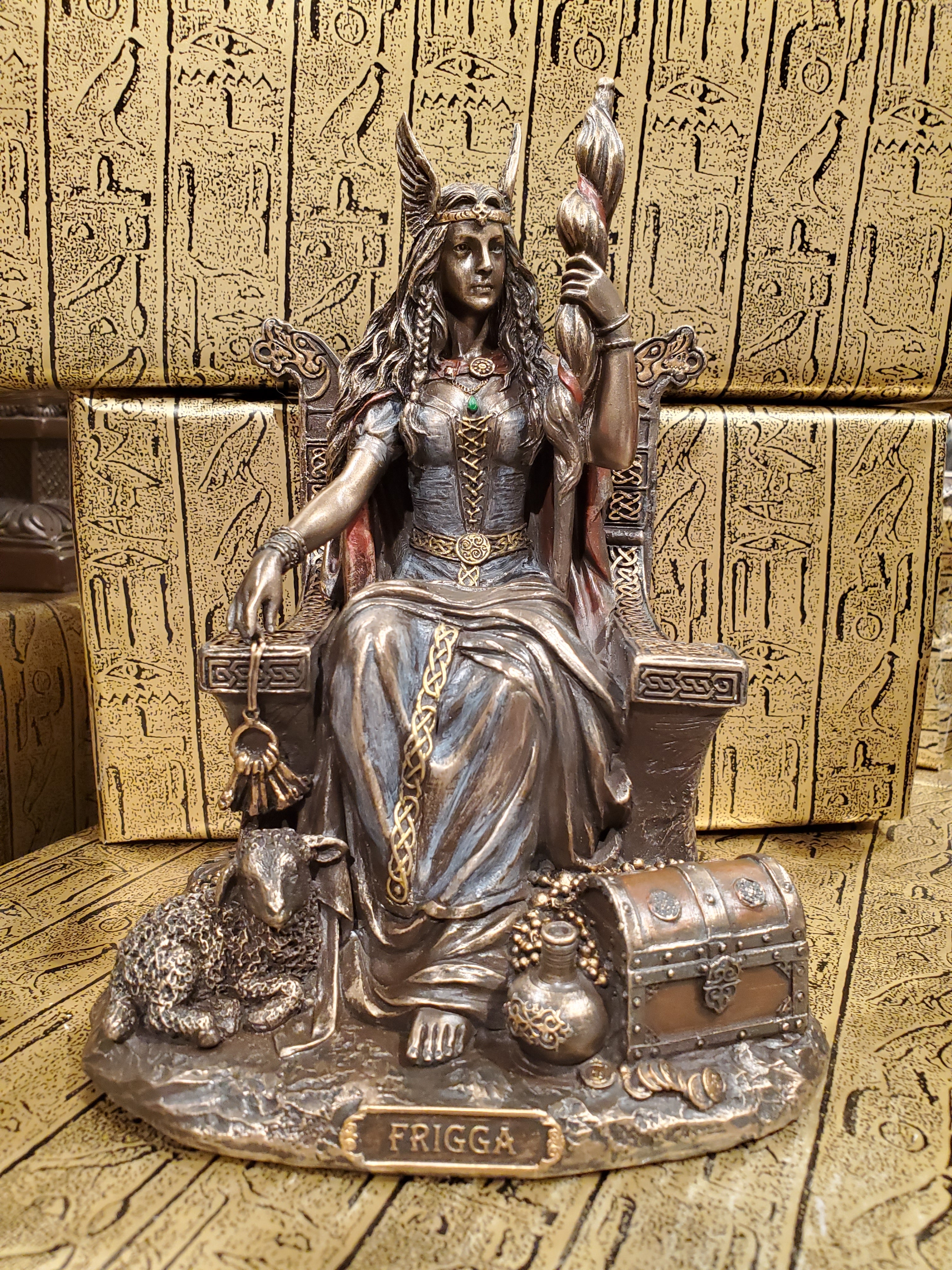 Frigga in Throne Statue