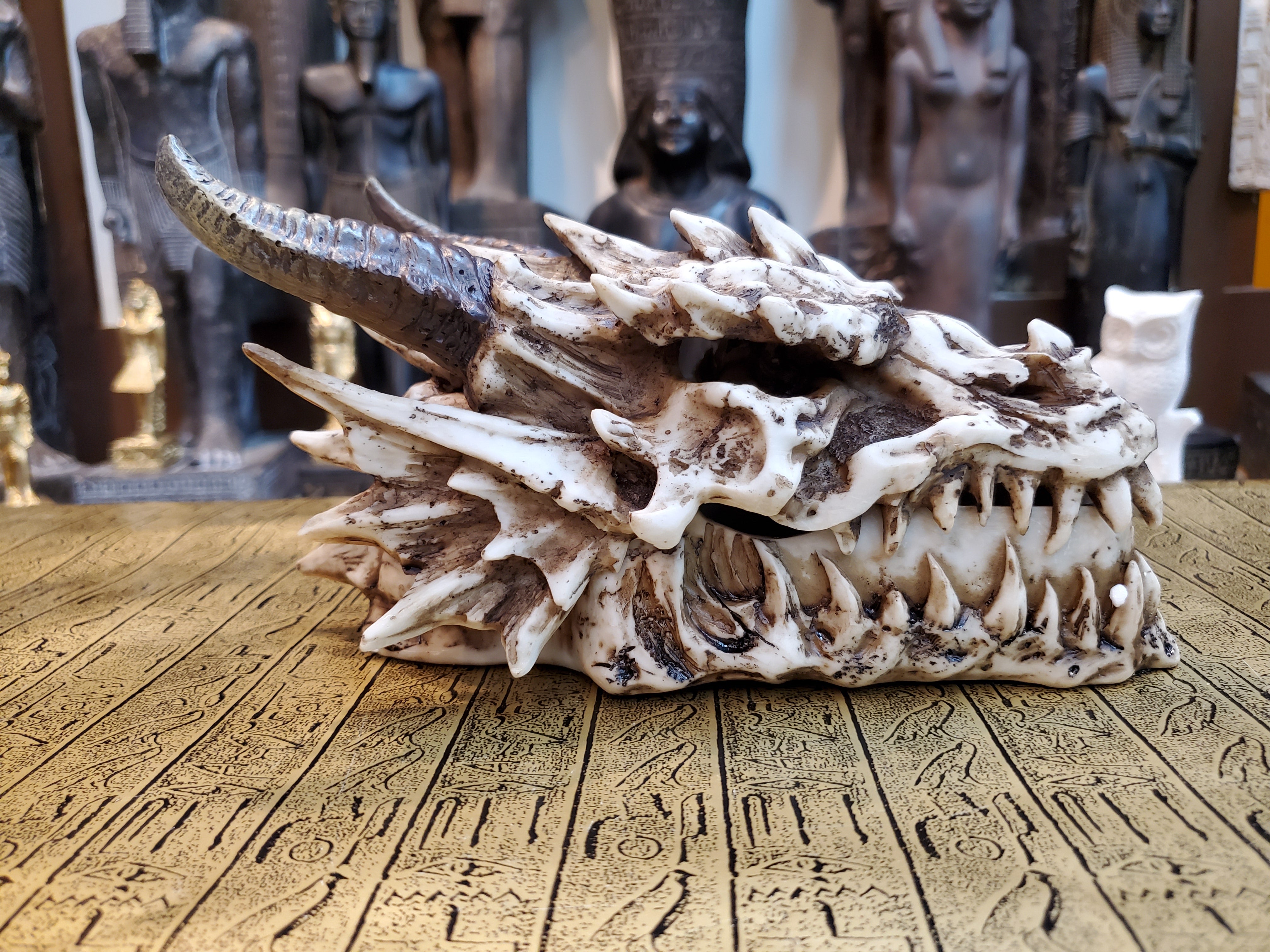 Dragon Skull Incense Burner Box