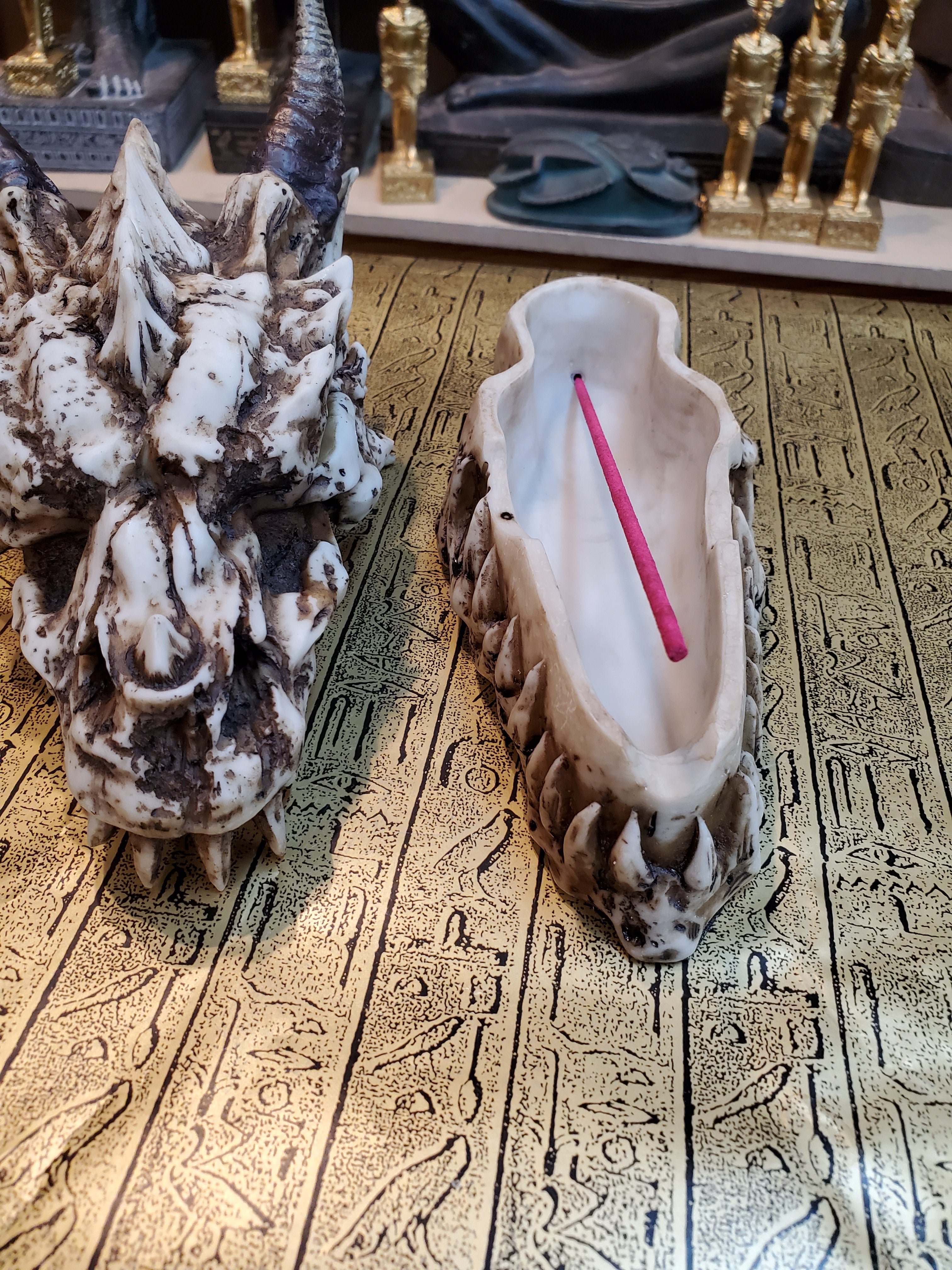 Dragon Skull Incense Burner Box