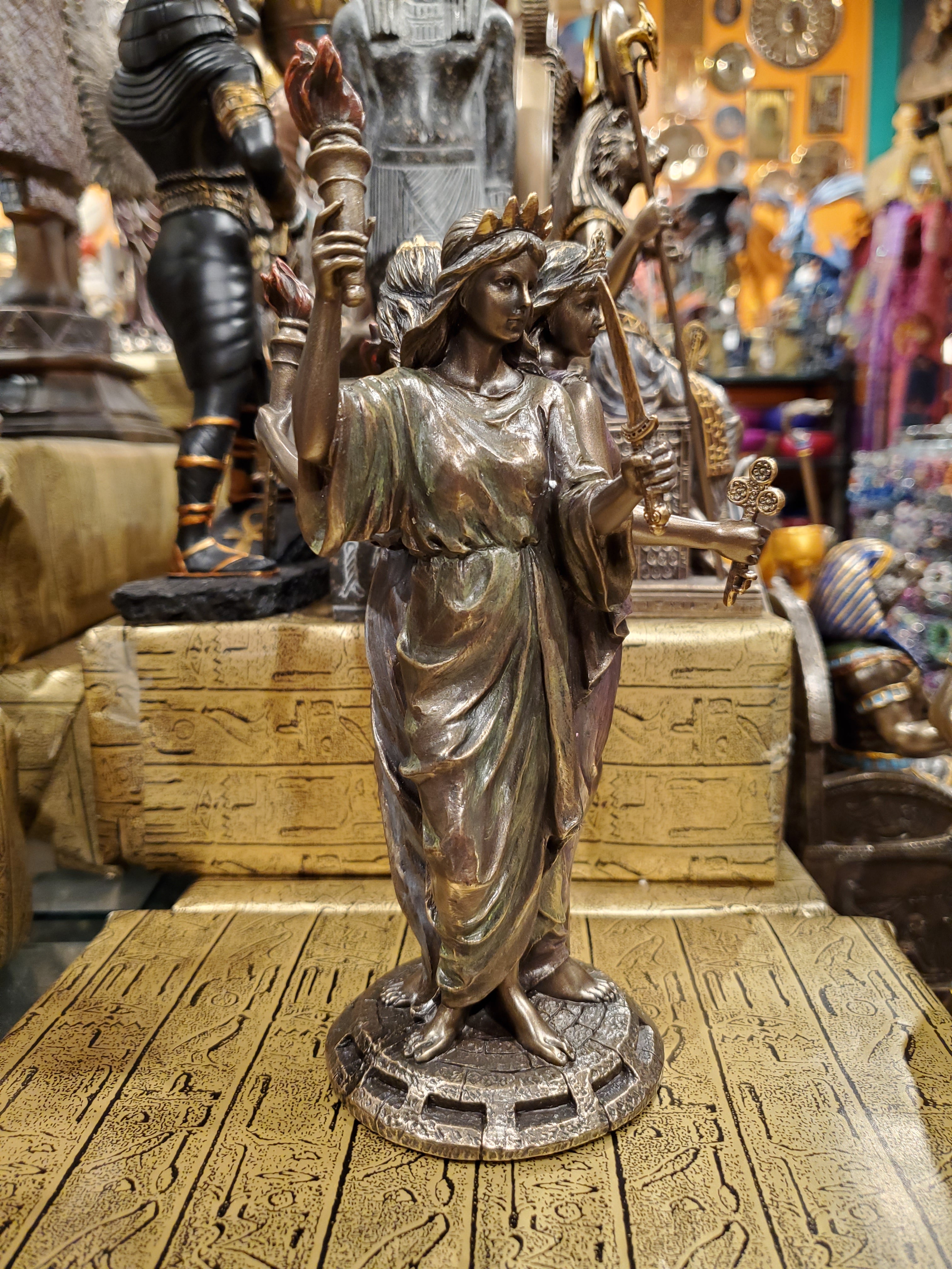 Hecate Triple Goddess Statue