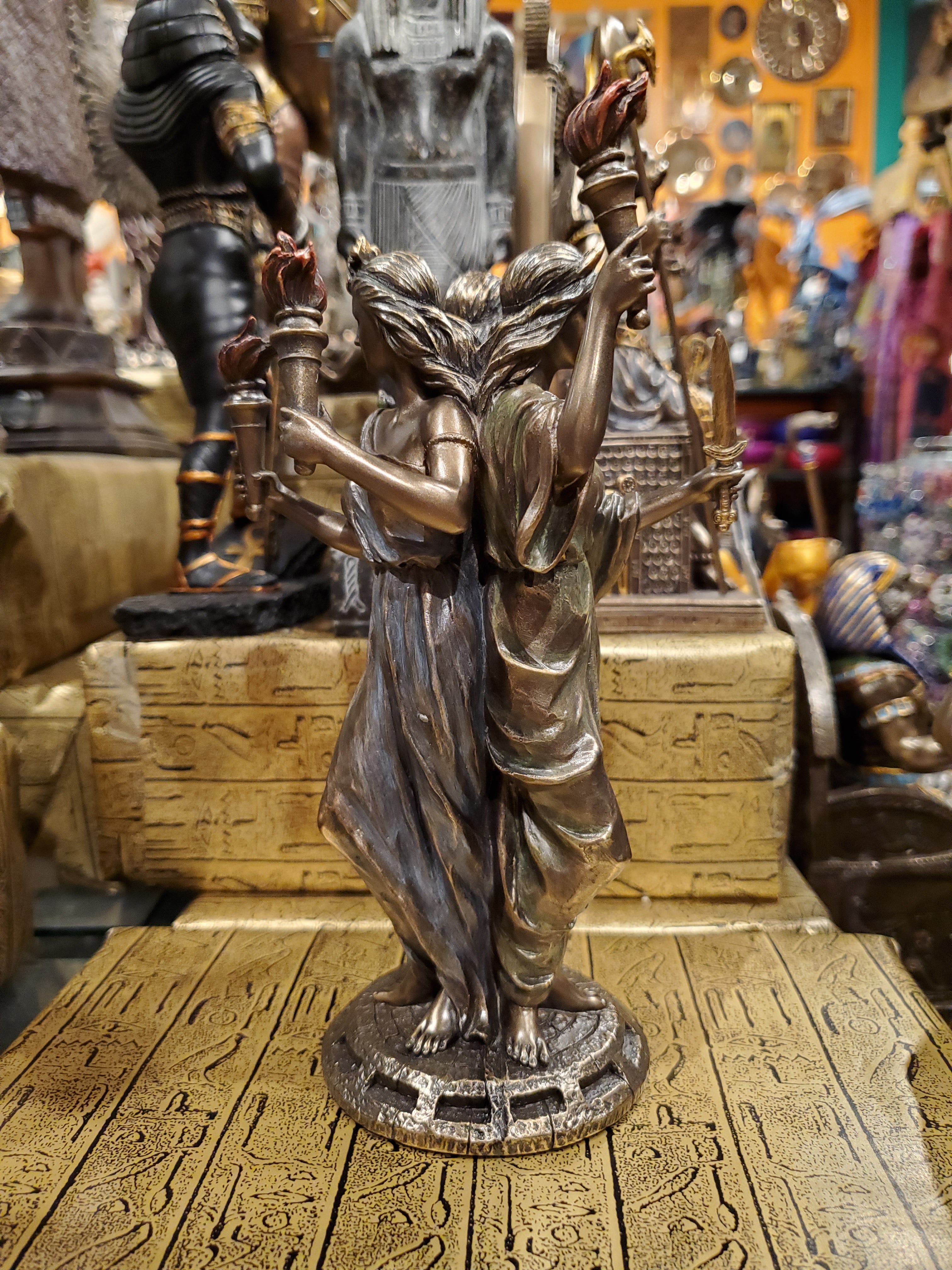 Hecate Triple Goddess Statue