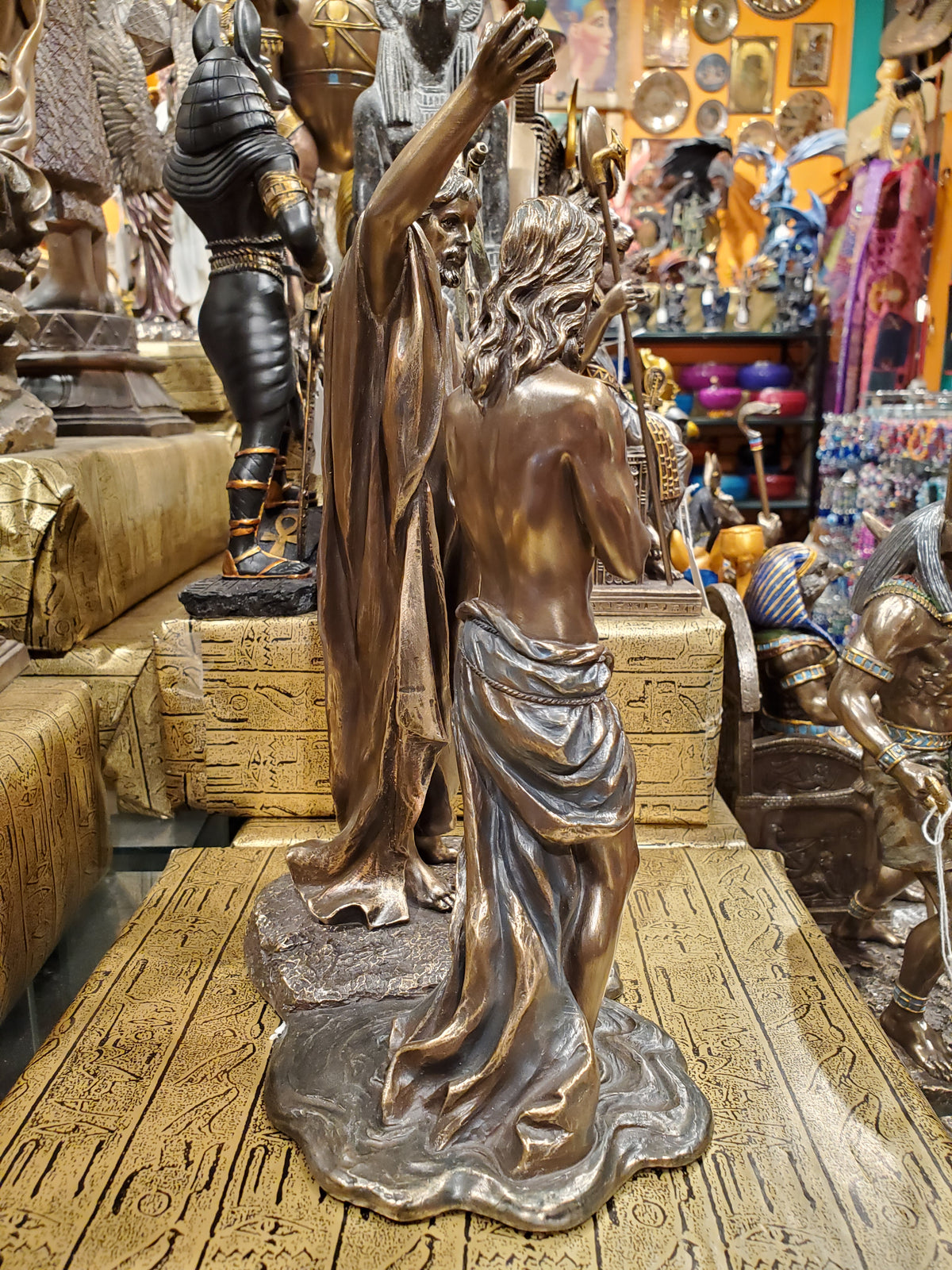 Jesus Baptism Statue