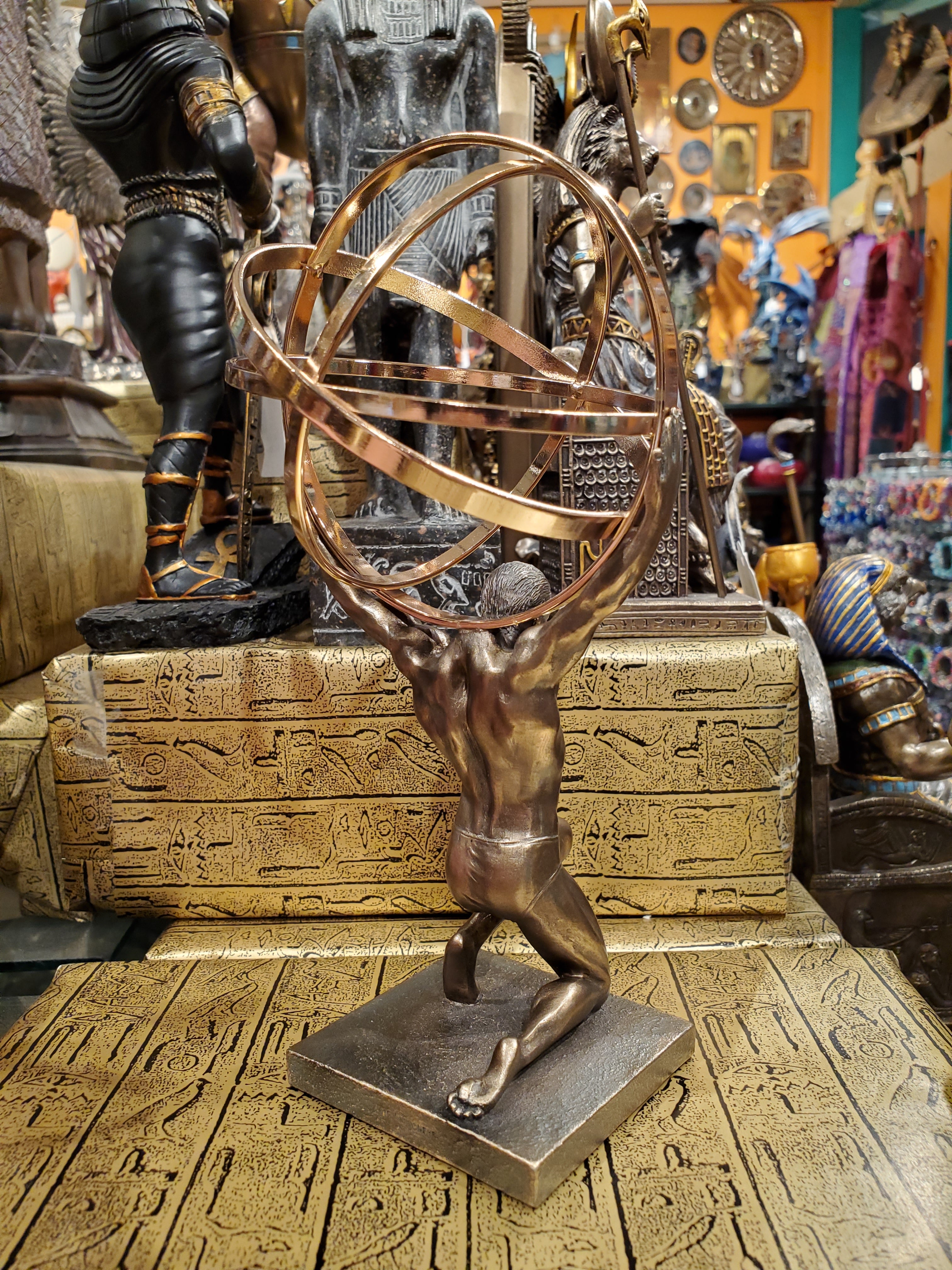 Atlas Carrying the World Statue