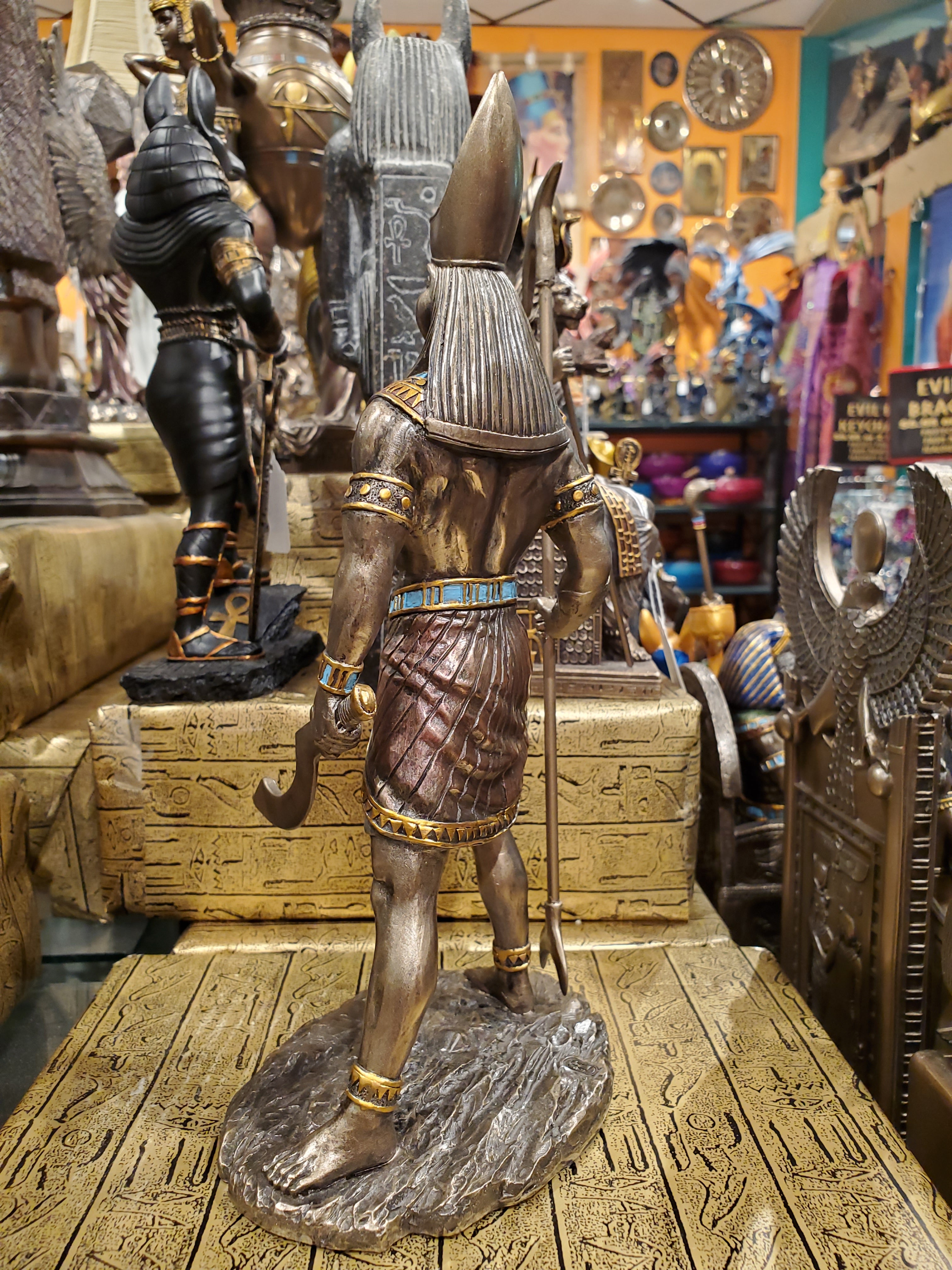 Horus with Sword & Staff Statue