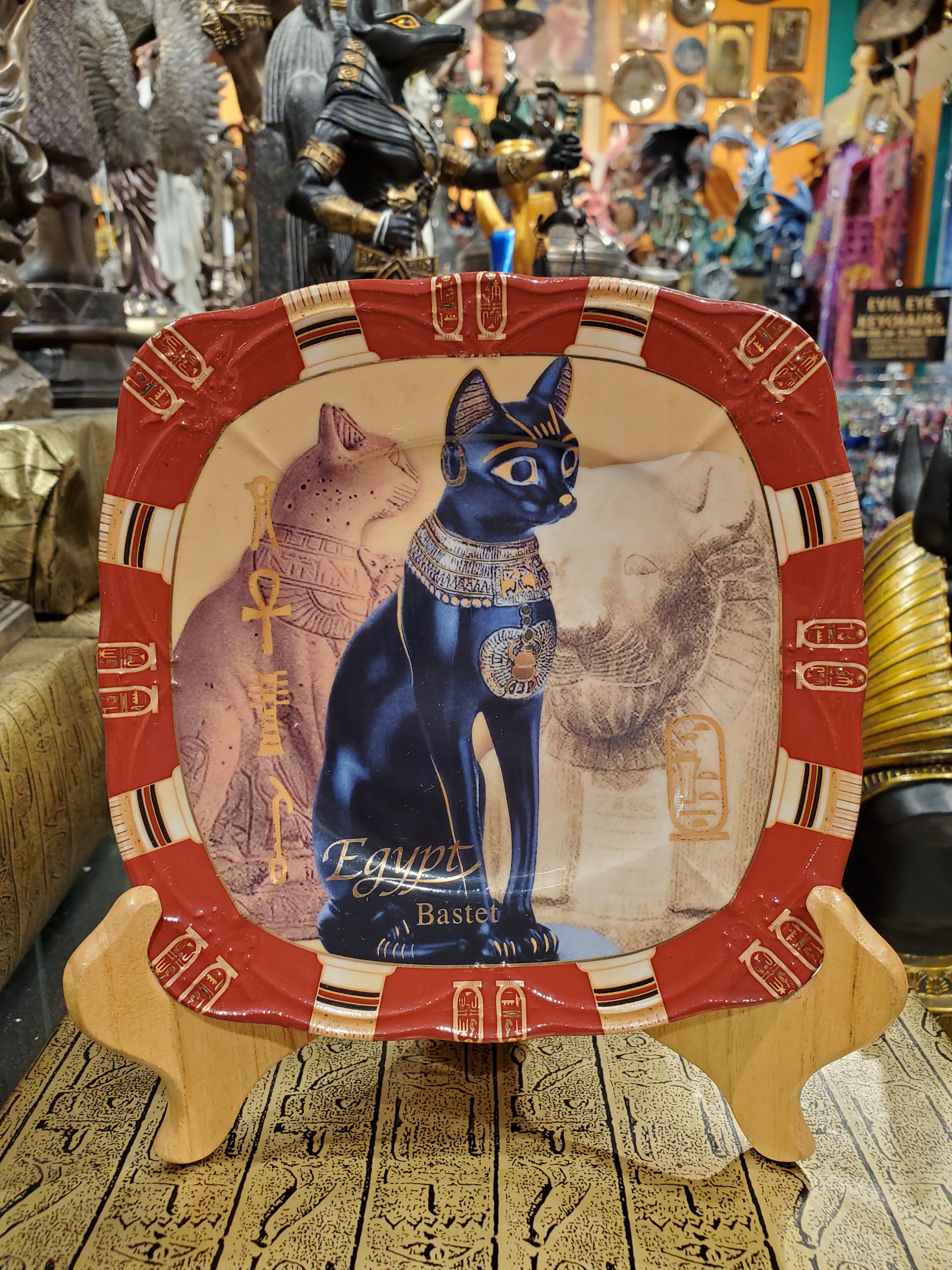 Porcelain Bastet Plate