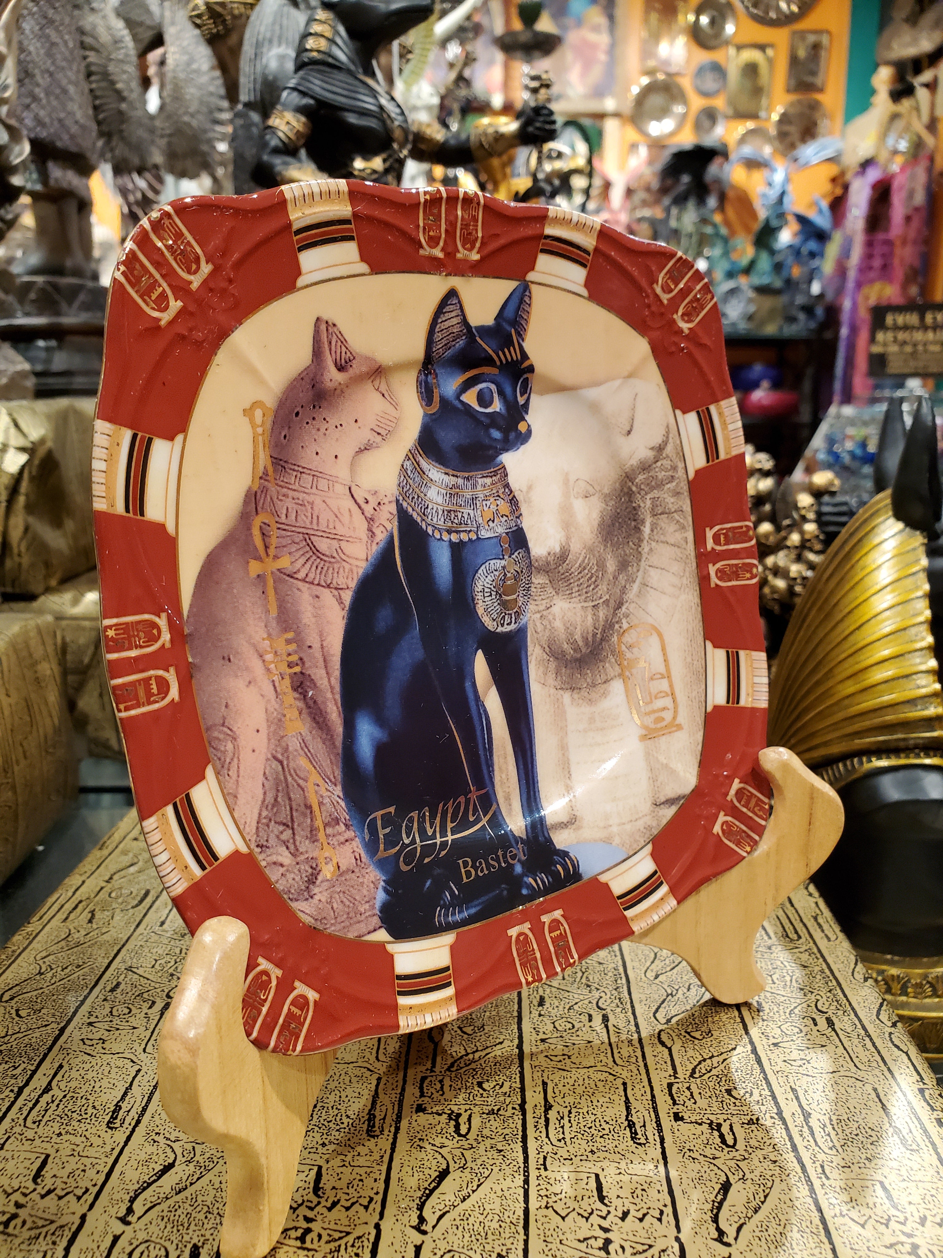 Porcelain Bastet Plate