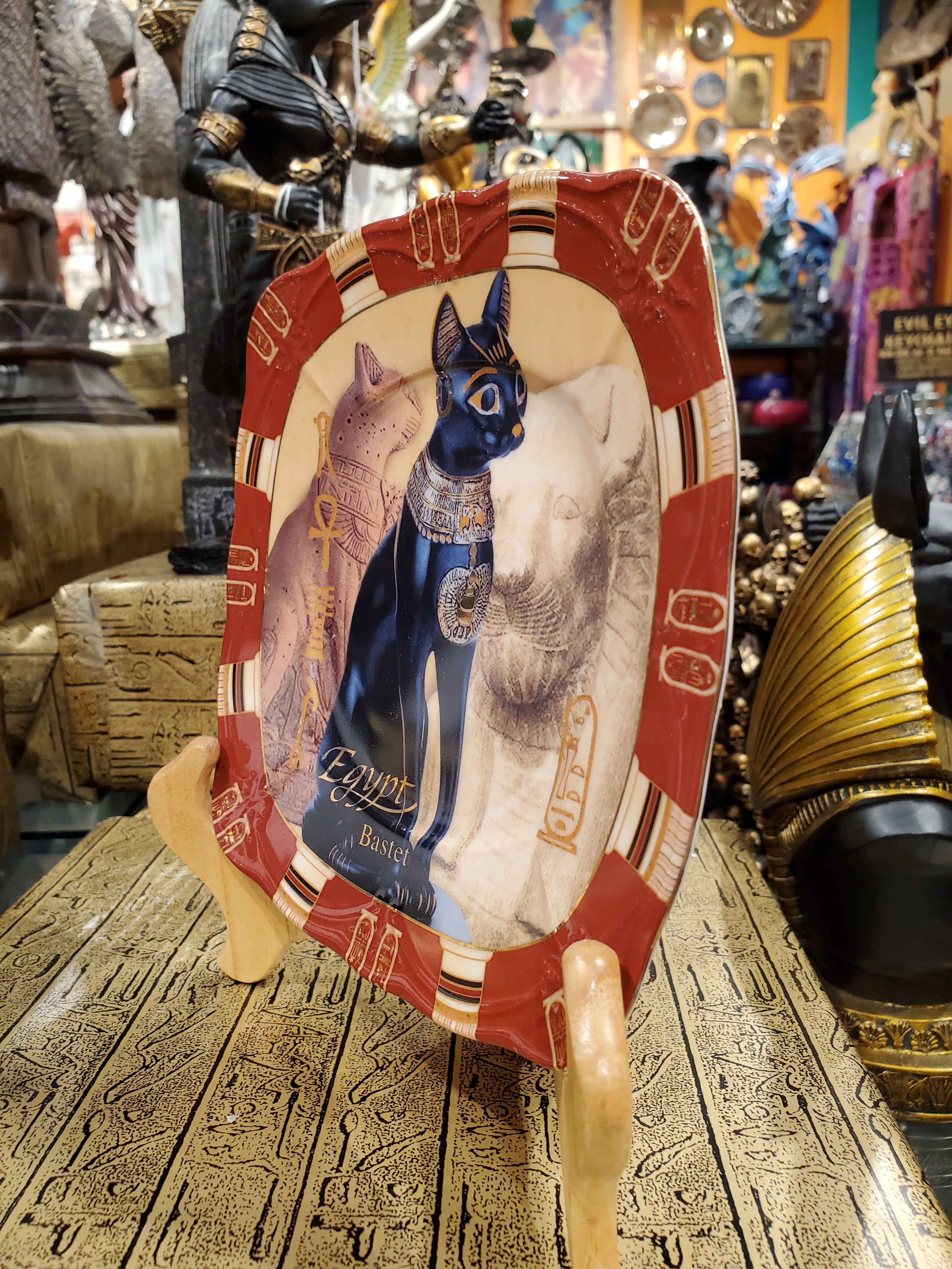 Porcelain Bastet Plate