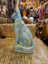 Blue Bastet Statue