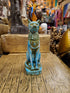 Blue Bastet Statue