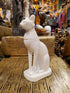 White Alabaster Bastet Statue