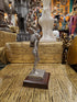 Pewter Sekhmet Statue on Wood Base