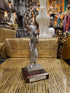 Pewter Sekhmet Statue on Wood Base