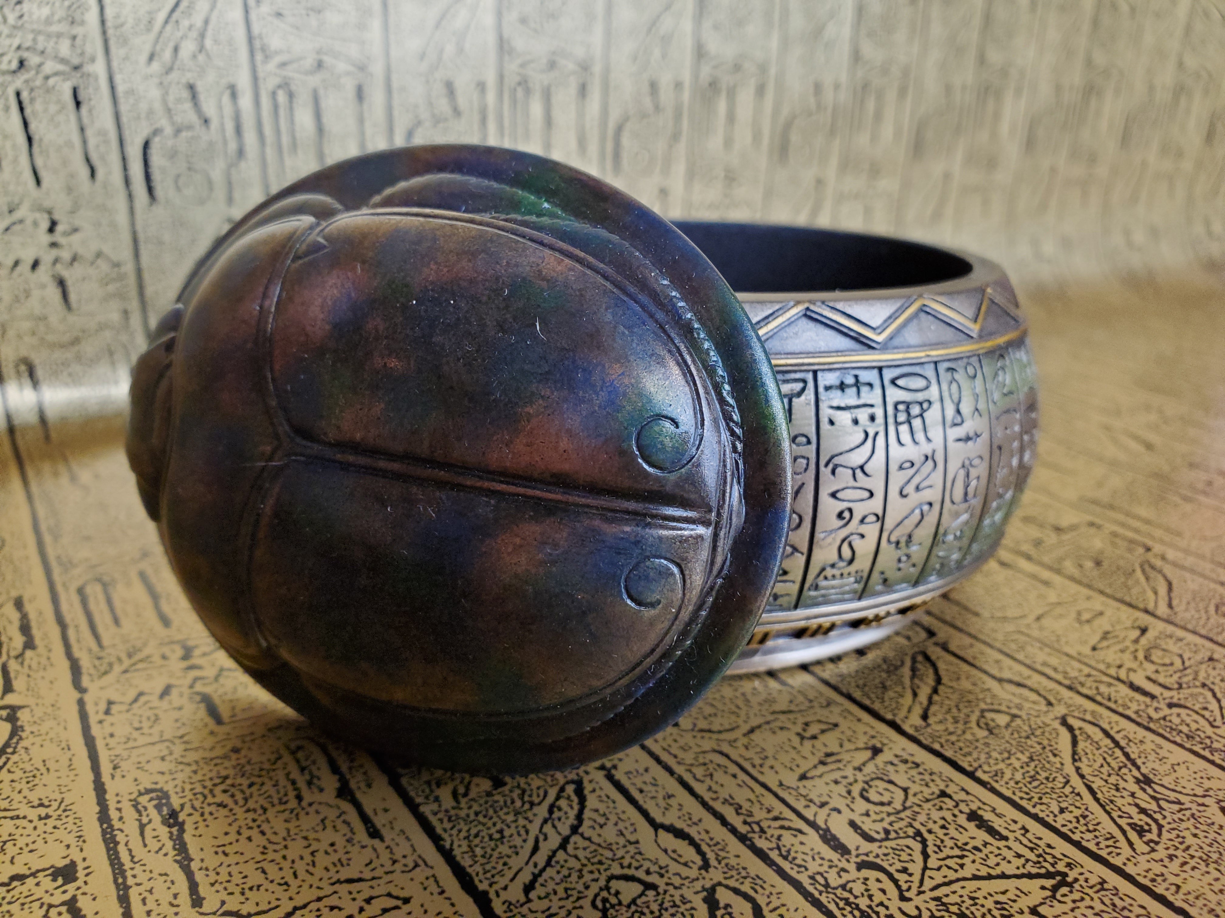 Emerald Scarab Trinket Box