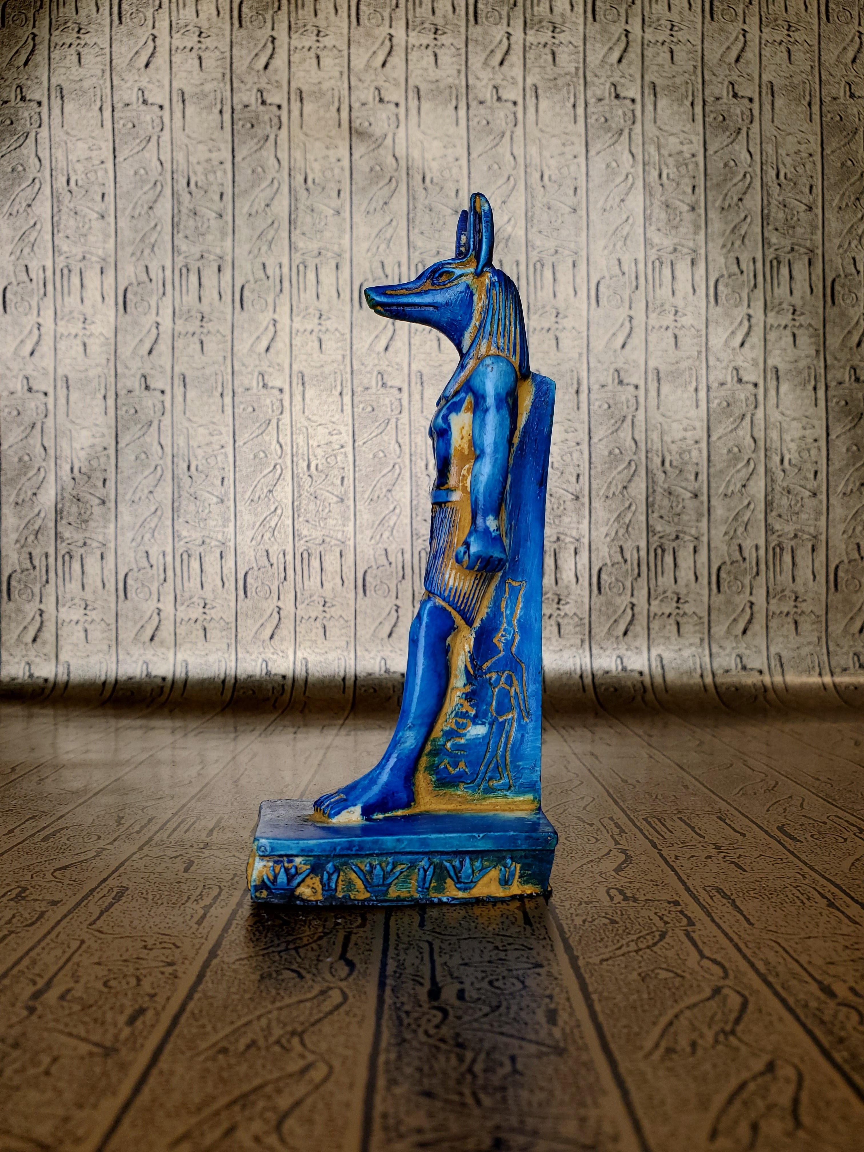 Anubis Statue - Faux Faience