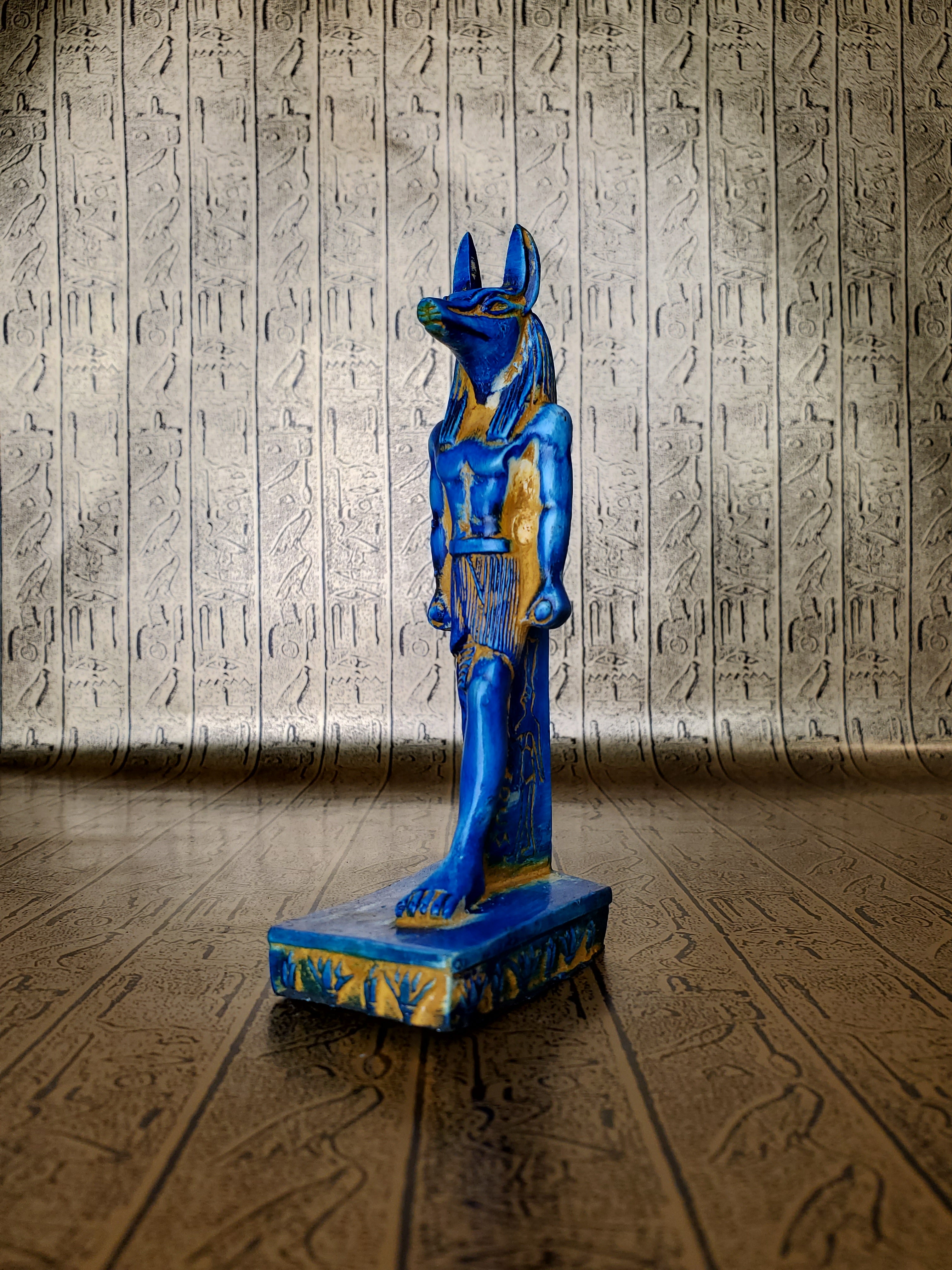 Anubis Statue - Faux Faience