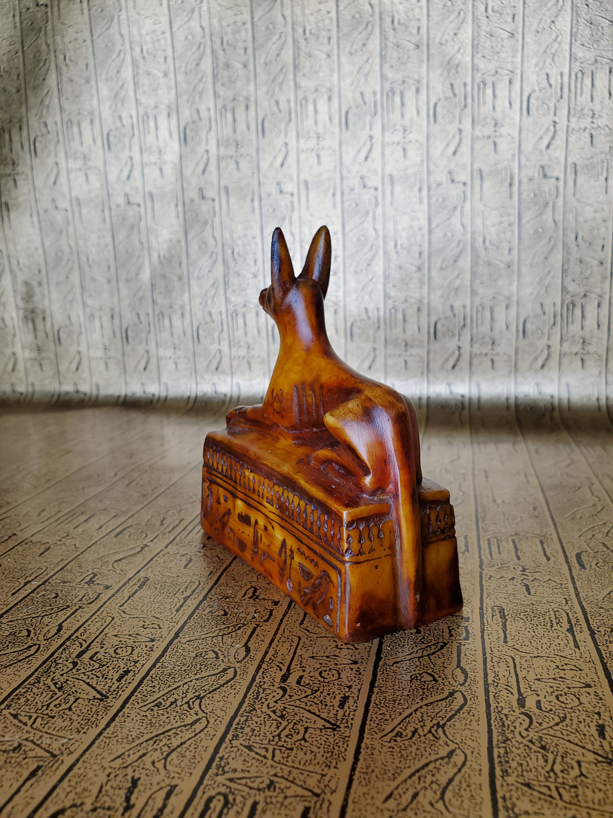Anubis on Sarcophagus Statue