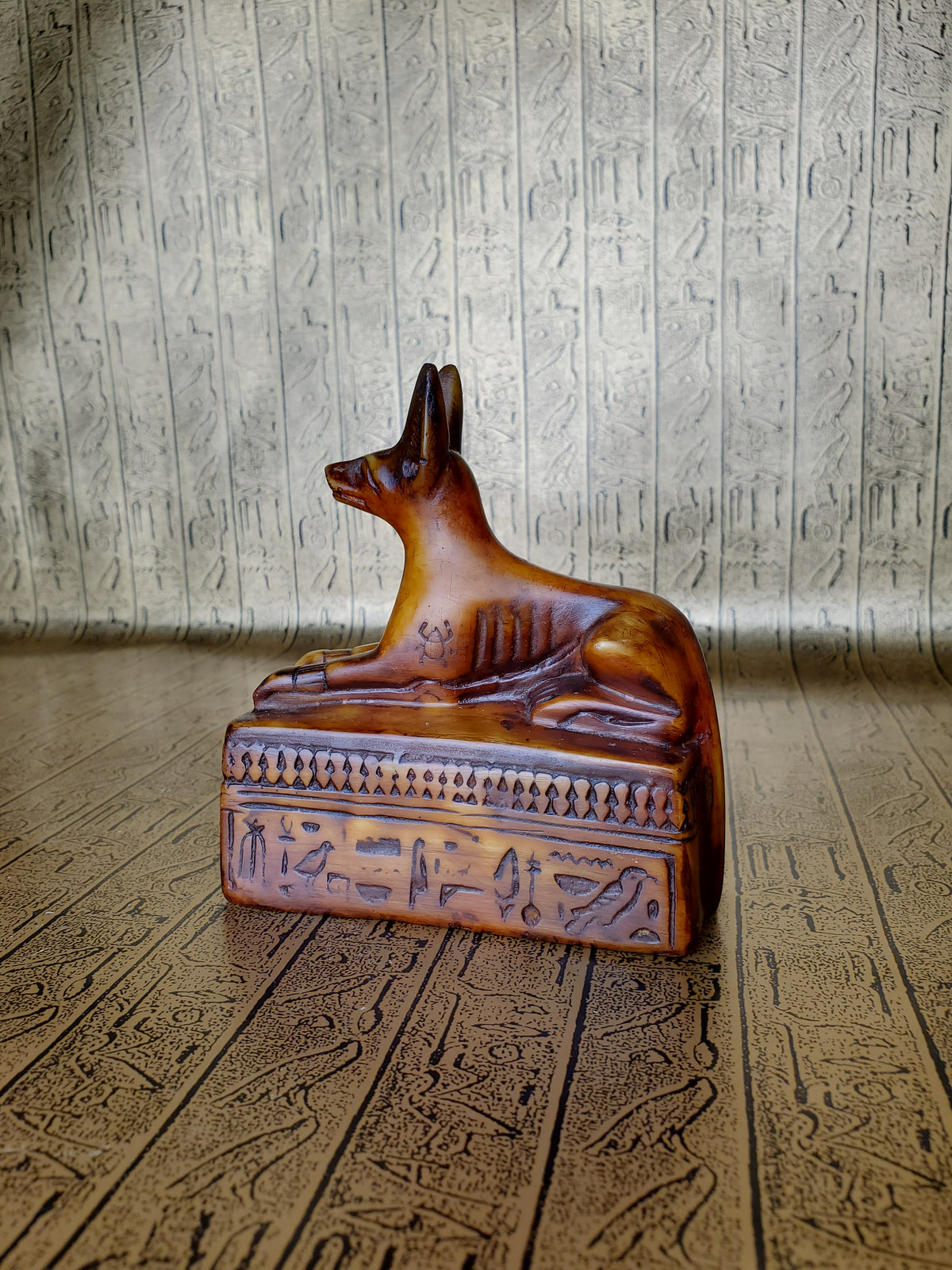 Anubis on Sarcophagus Statue